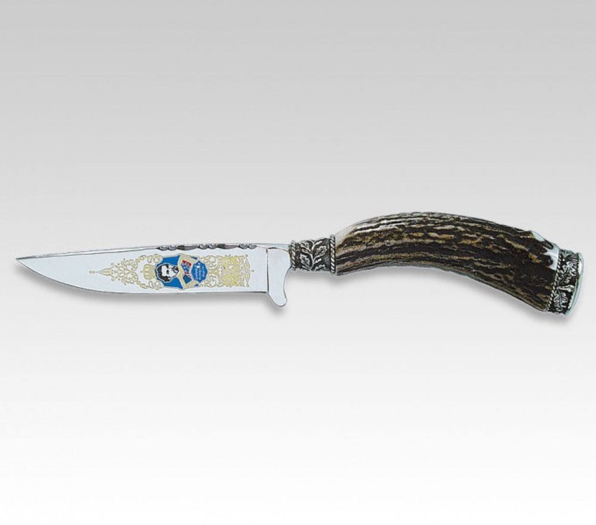 Taschenmesser Linder Trachtenmesser, Motiv Eichenlaub König-Ludwig, 10 cm