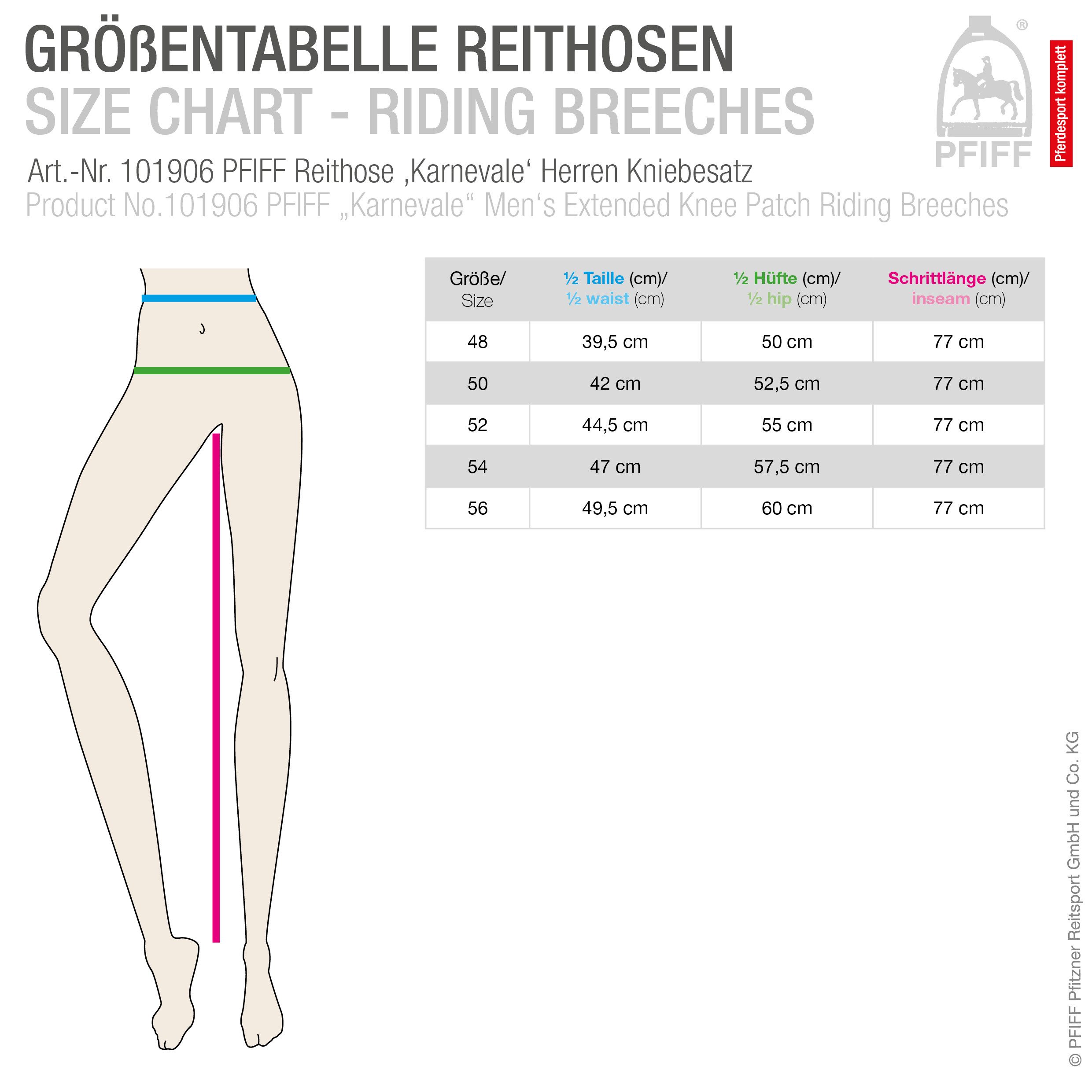 PFIFF Reiterhose Karnevale (1-tlg) günstig online kaufen