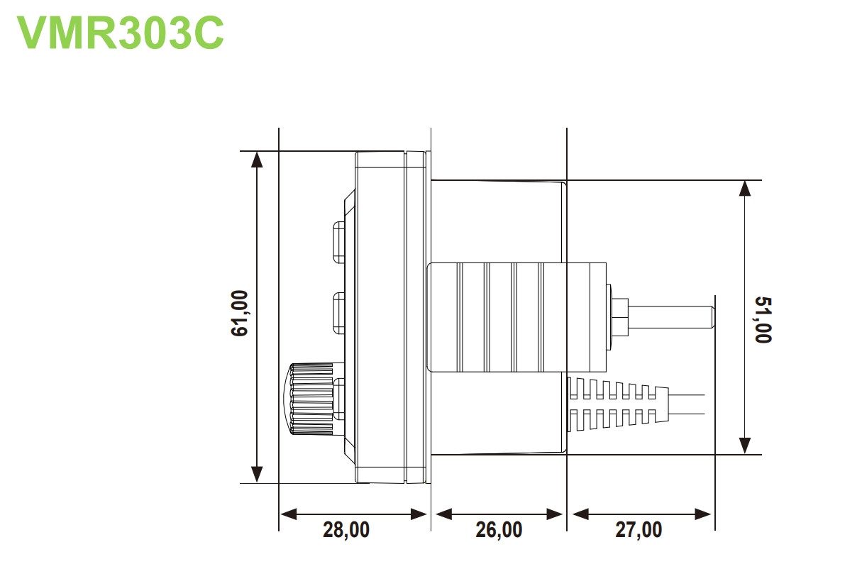 ESX VMR303C Fernbedienung / Controller VMR303 Autoradio (Marin/Wasserdicht, AM/FM Radio, Animiertes Display)