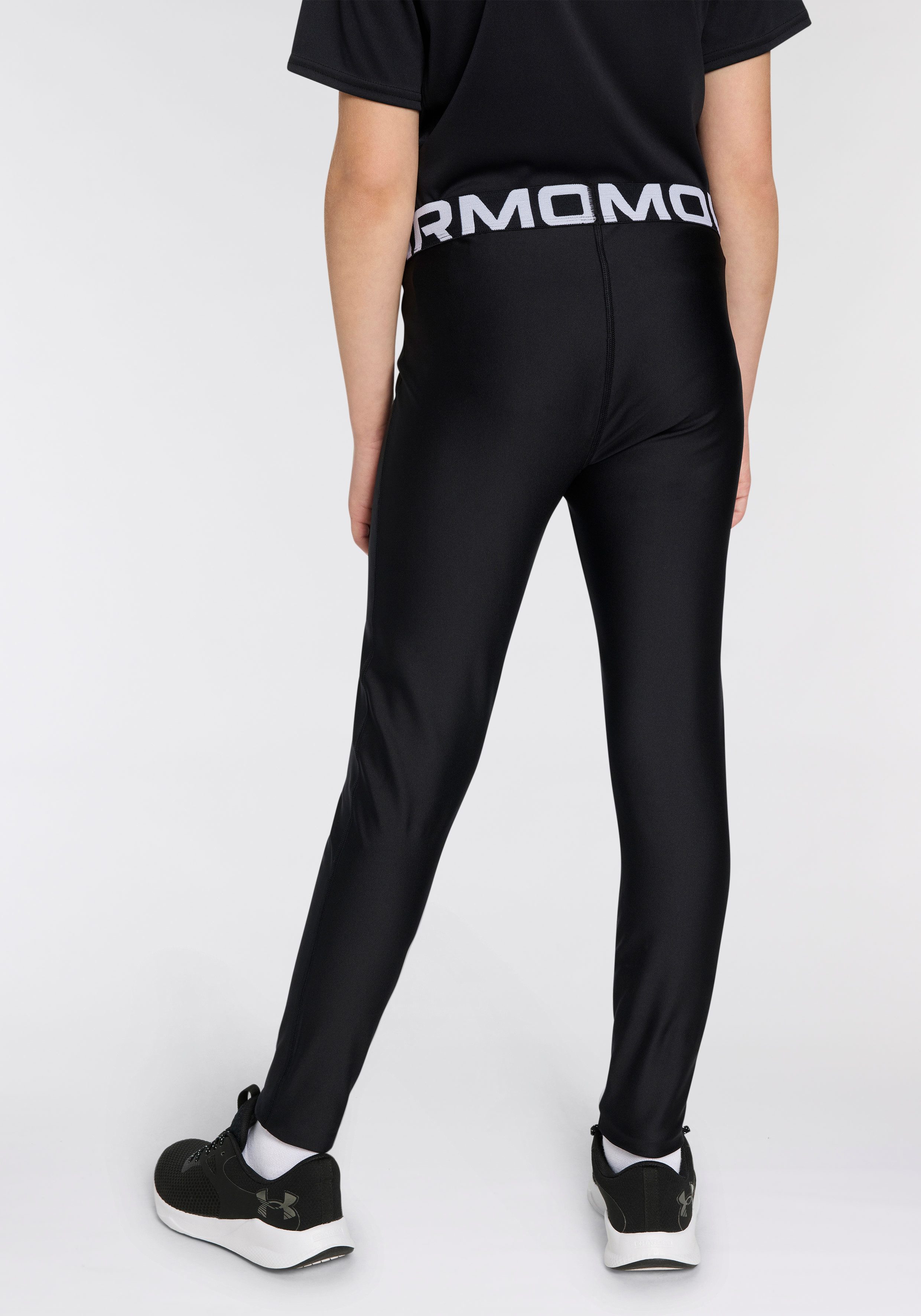Under Armour® Trainingstights HeatGear® für Kinder, mit Logoschriftzug und Logodruck
