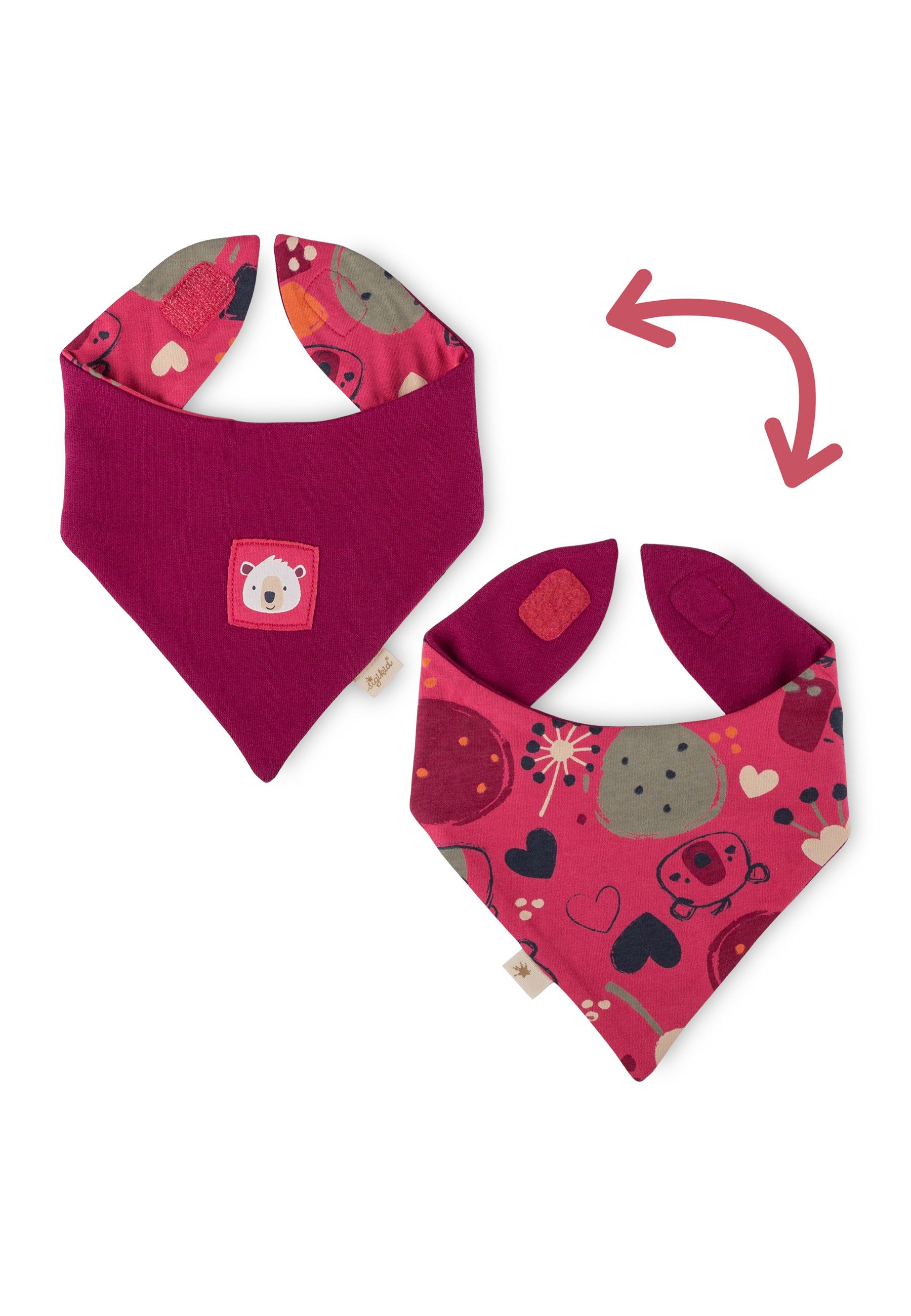 Sigikid Halstuch Wendehalstuch Fancy Forest für Babys Mädchen, (1-St)