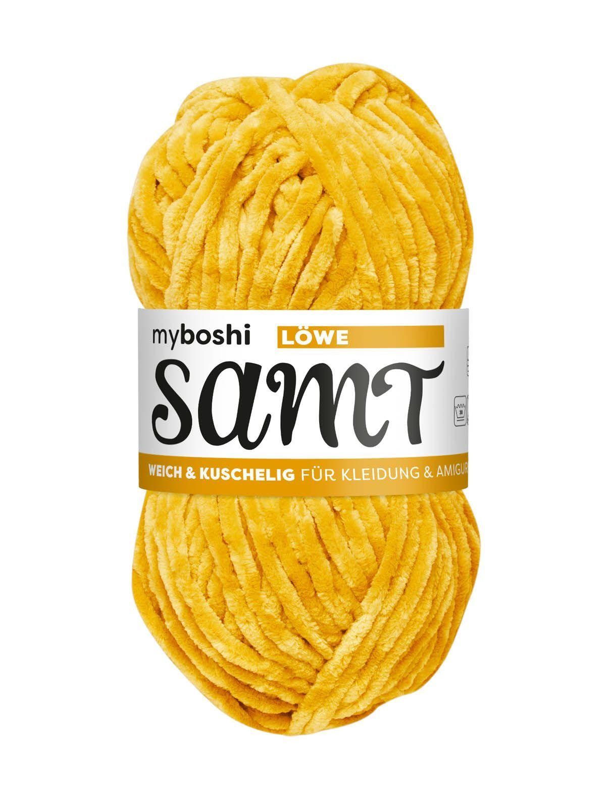 Häkelwolle myboshi Samt, 100% Polyester