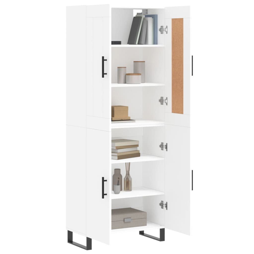 vidaXL Highboard Highboard Weiß 69,5x34x180 cm günstig online kaufen