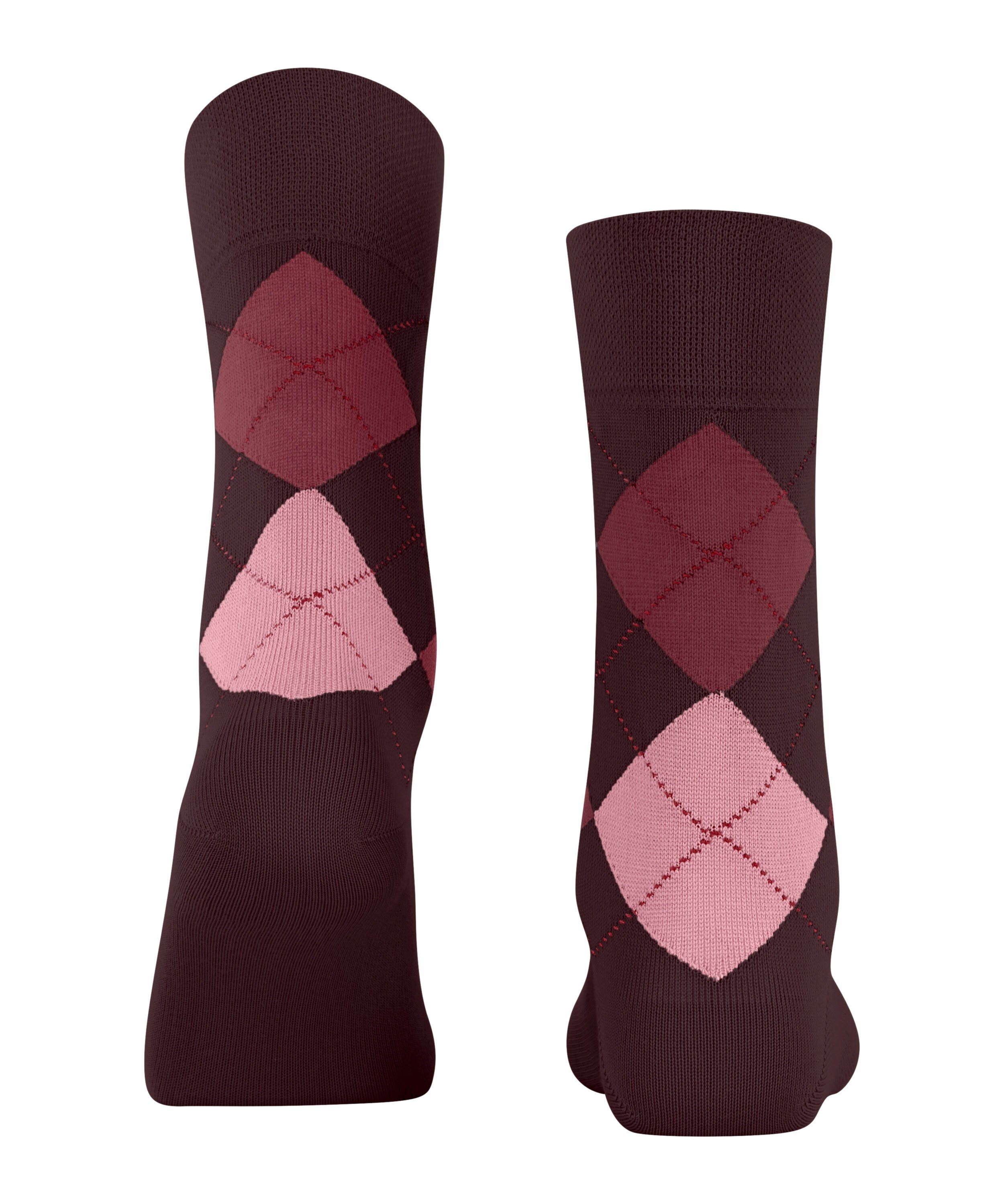 FALKE Socken Sensitive (8100) bordeaux (1-Paar) Argyle