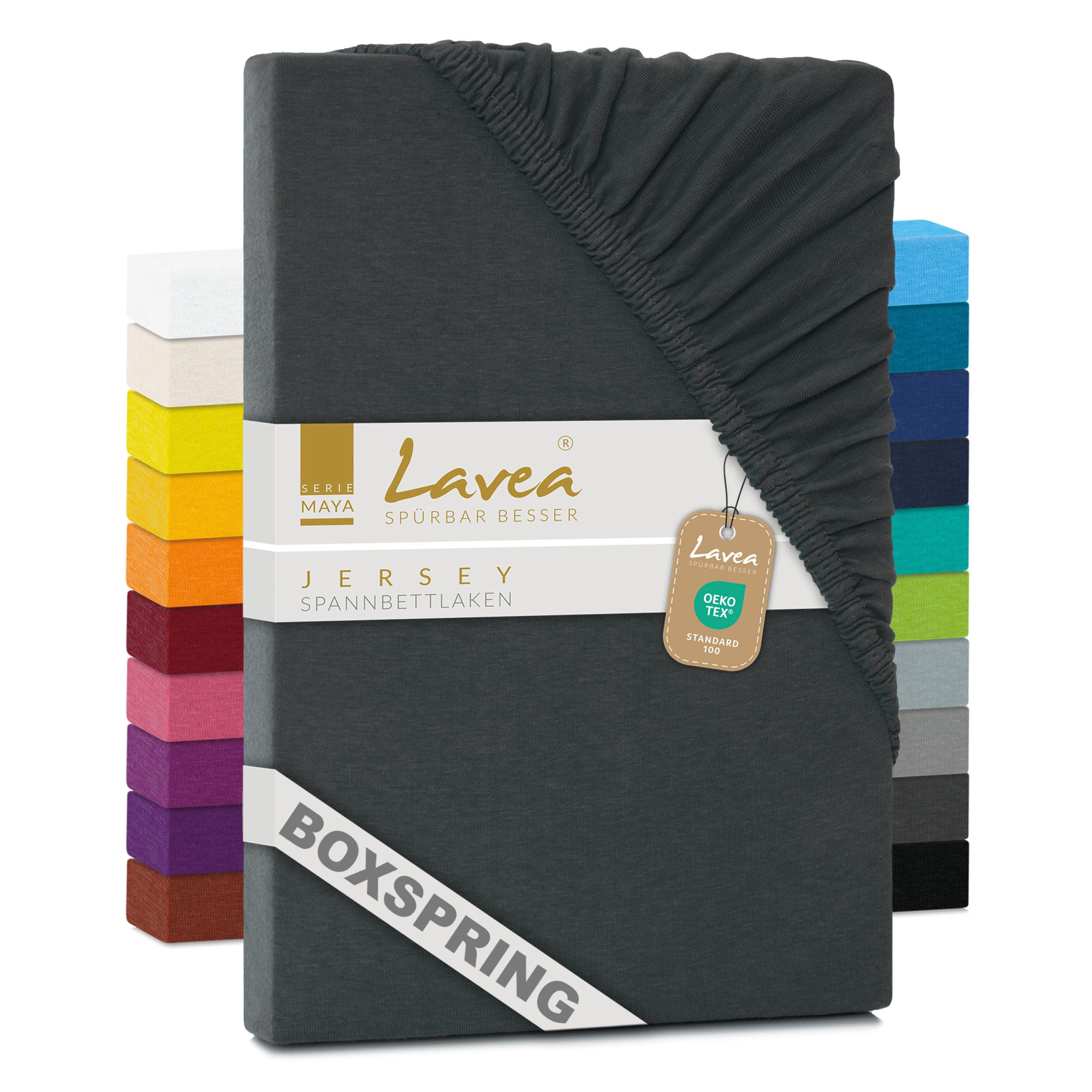 Lavea Spannbettlaken Maya, in Gr. 60x140, 90x200, 120x200, 140x200, 180x200 günstig online kaufen