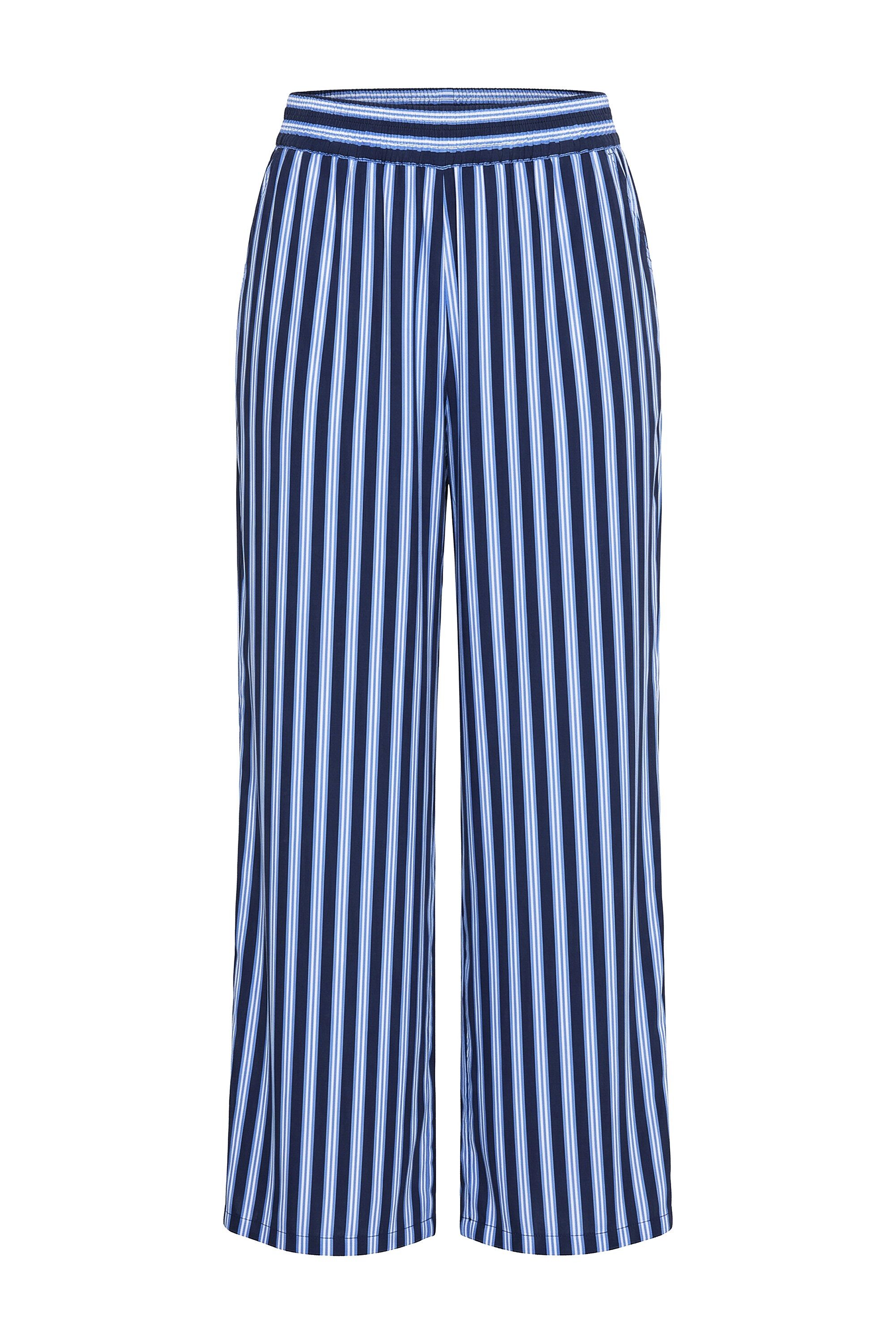 Schlupfhose Hose Wide Legs High Waist Streifen
