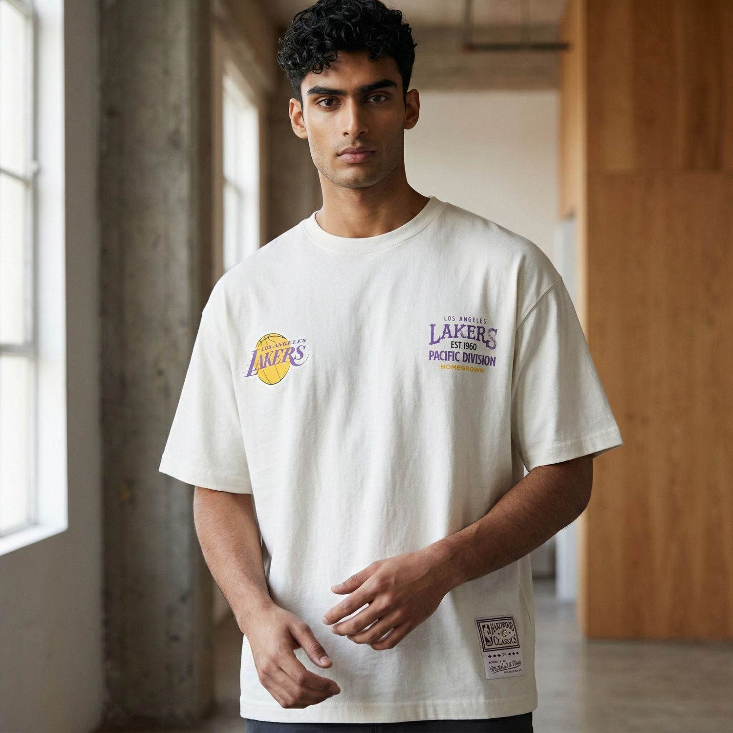 Mitchell & Ness Print-Shirt Boxy HOMEGROWN Los Angeles Lakers
