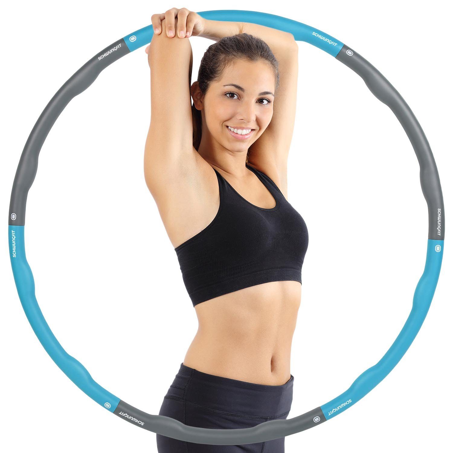 Schwungfit Hula-Hoop-Reifen »1,8 Kg Wellendesign mit 100cm Durchmesser«  (Fitness Reifen für Erwachsene und Kinder), Gelenke mit Schaumstoff Polster  & Massagefunktion online kaufen | OTTO