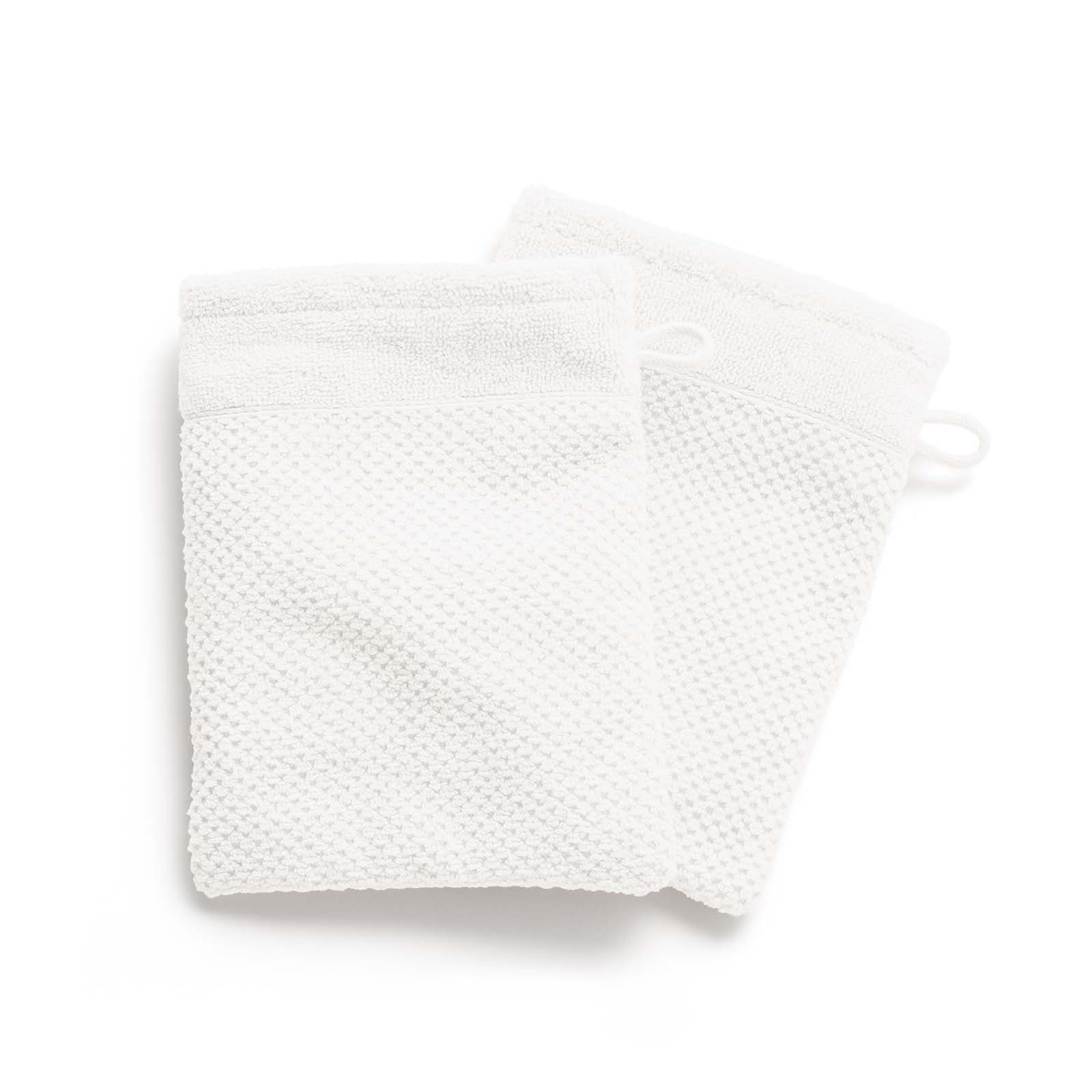 Kushel Waschhandschuh The Wash Glove Set Cloud White