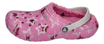 Crocs CLASSIC LINED DISCO DANCE PARTY CLOG KIDS Hausschuh Taffy Pink Multi