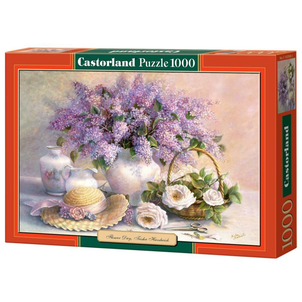 Castorland Puzzle Puzzle Blumen - Flieder und Rosen 1000 Teile, Puzzleteile