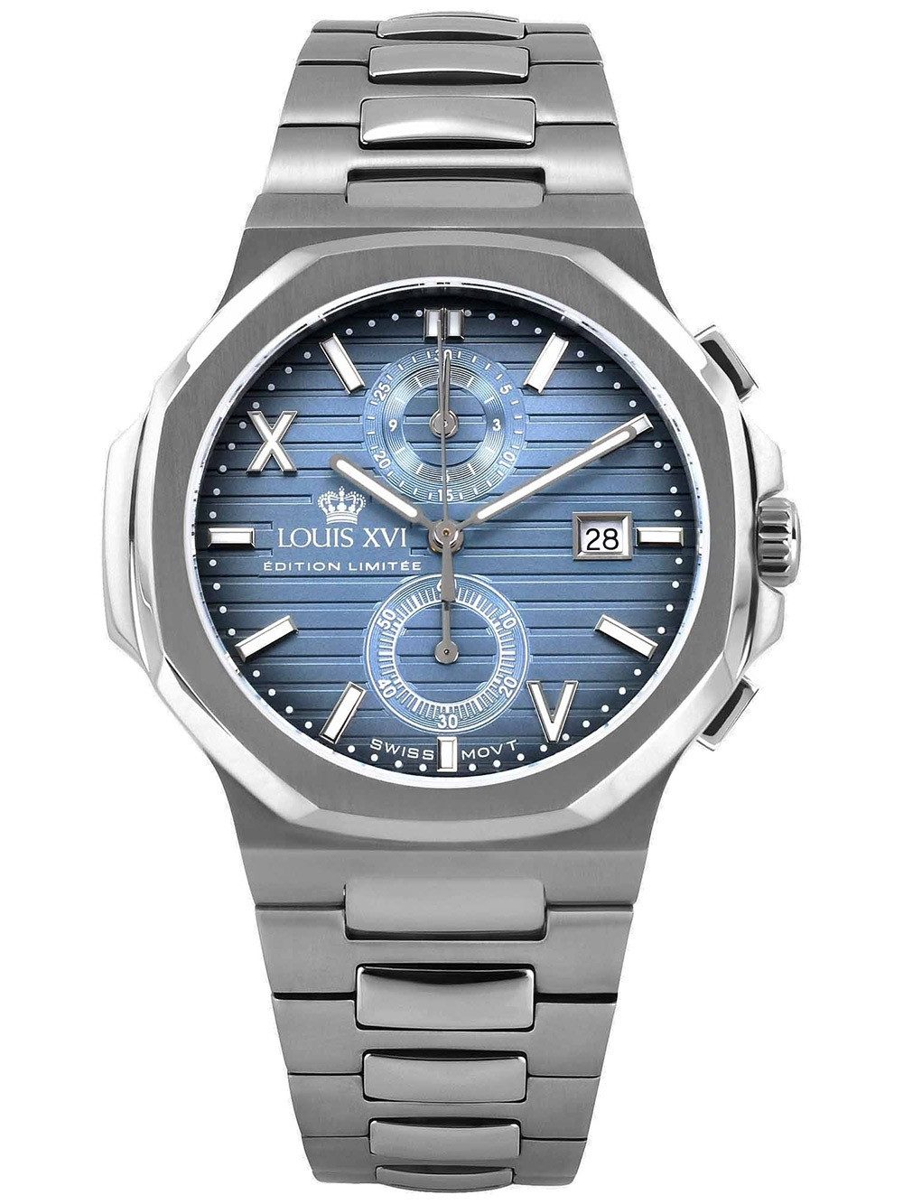 LOUIS XVI Quarzuhr Louis XVI LXVI1672 Herrenuhr Renaissance Chrono 40mm 5ATM Louis XVI LXVI1672 Herrenuhr Renaissance Chrono 40mm 5ATM