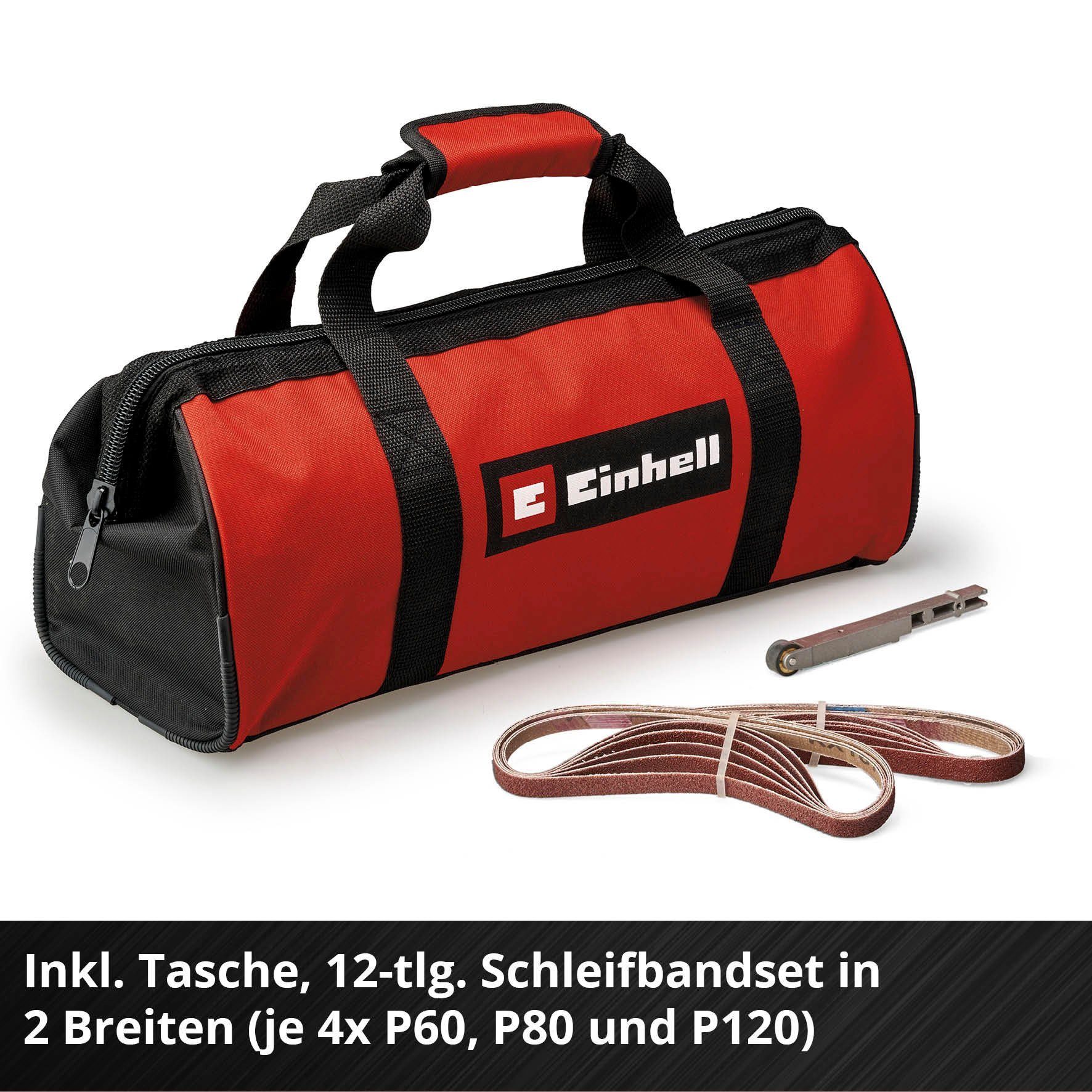 Einhell Akku-Bandfeile TE-BF 18 Li-solo, max. 1700 U/min, (Packung, 16 tlg), ohne Akku