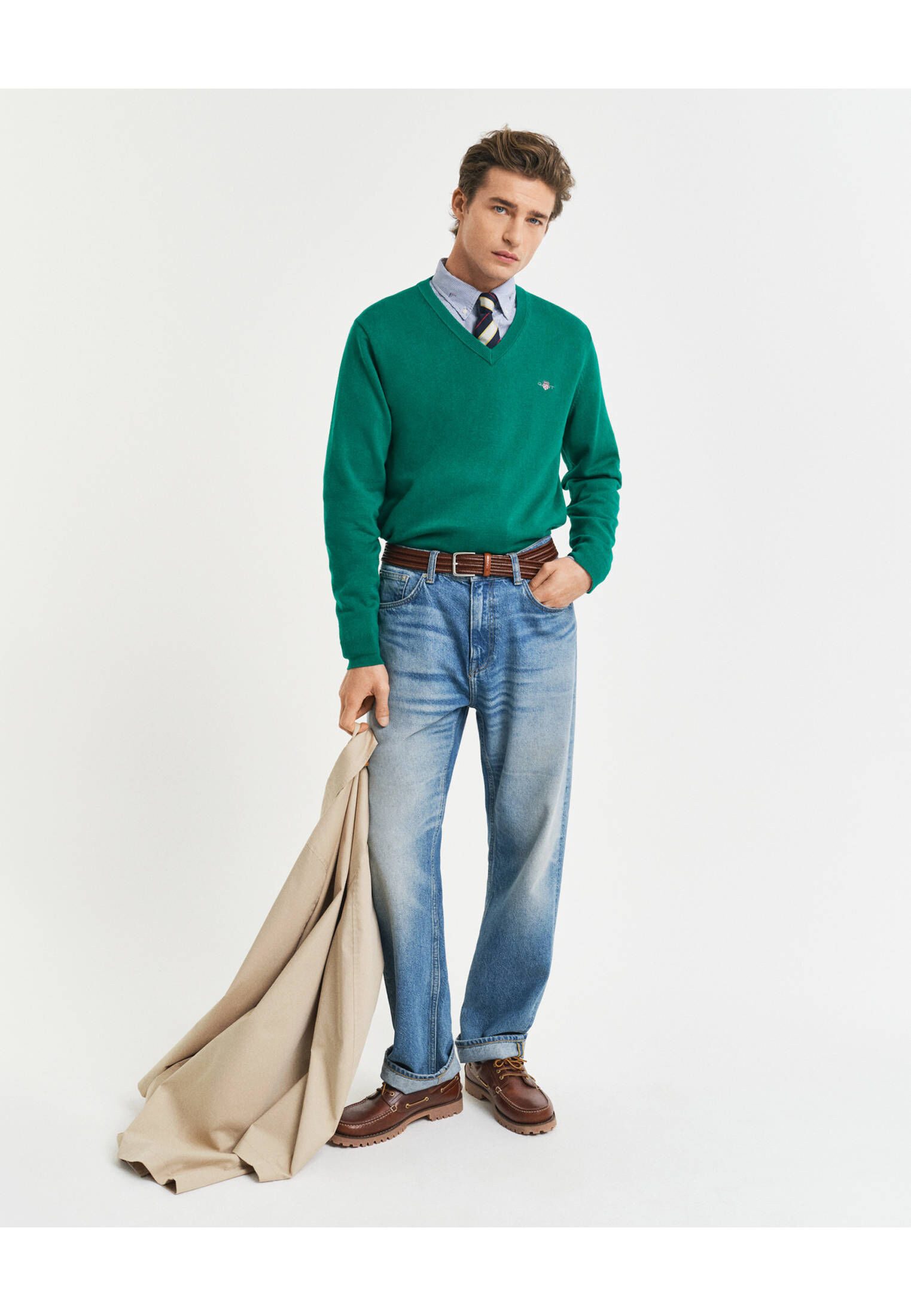 Gant Strickpullover Herren Strickpullover CLASSIC COTTON günstig online kaufen