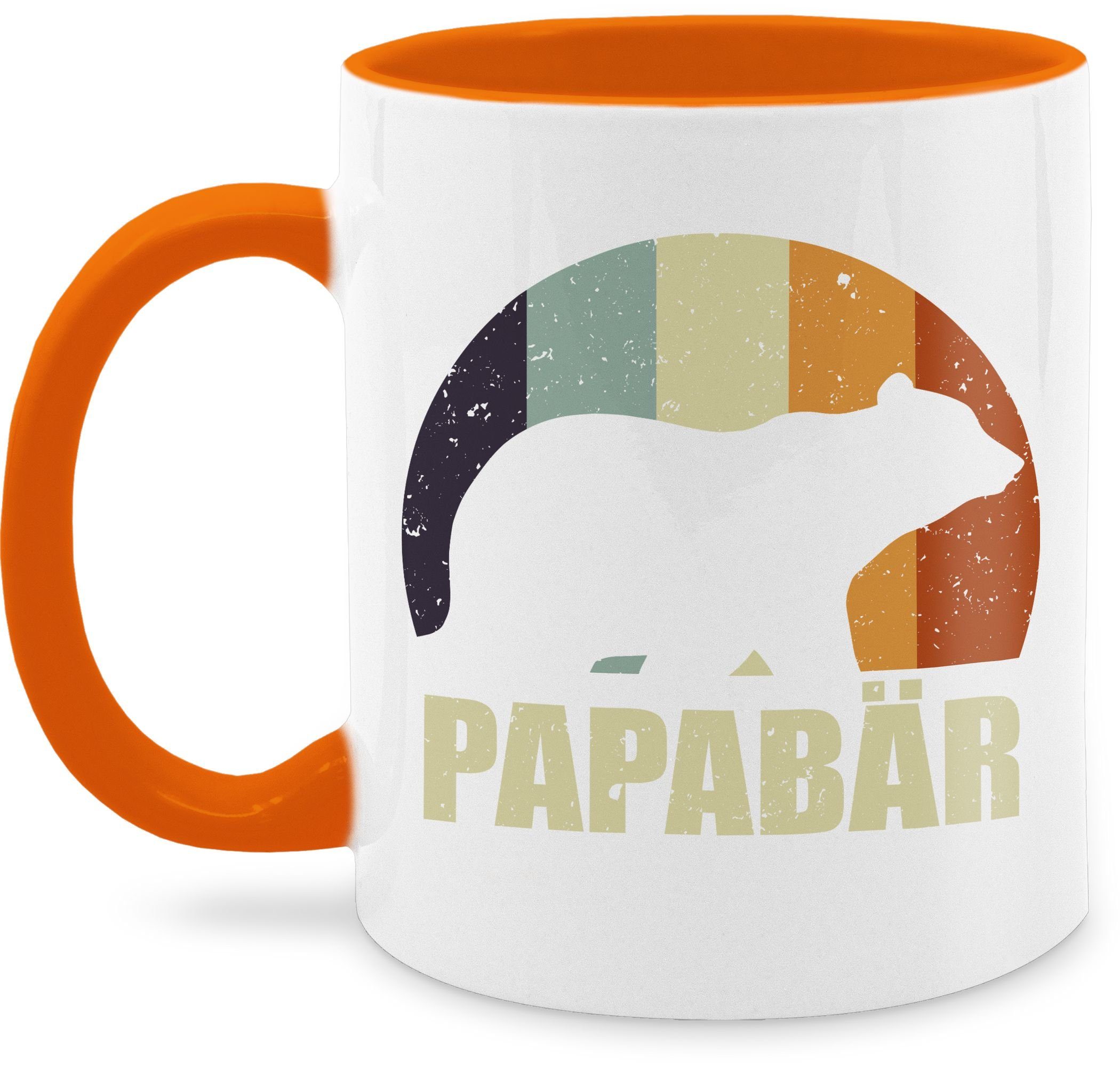 Shirtracer Tasse Papa Bär Papa Bear, Keramik, Geschenk Vatertag Kaffeetasse