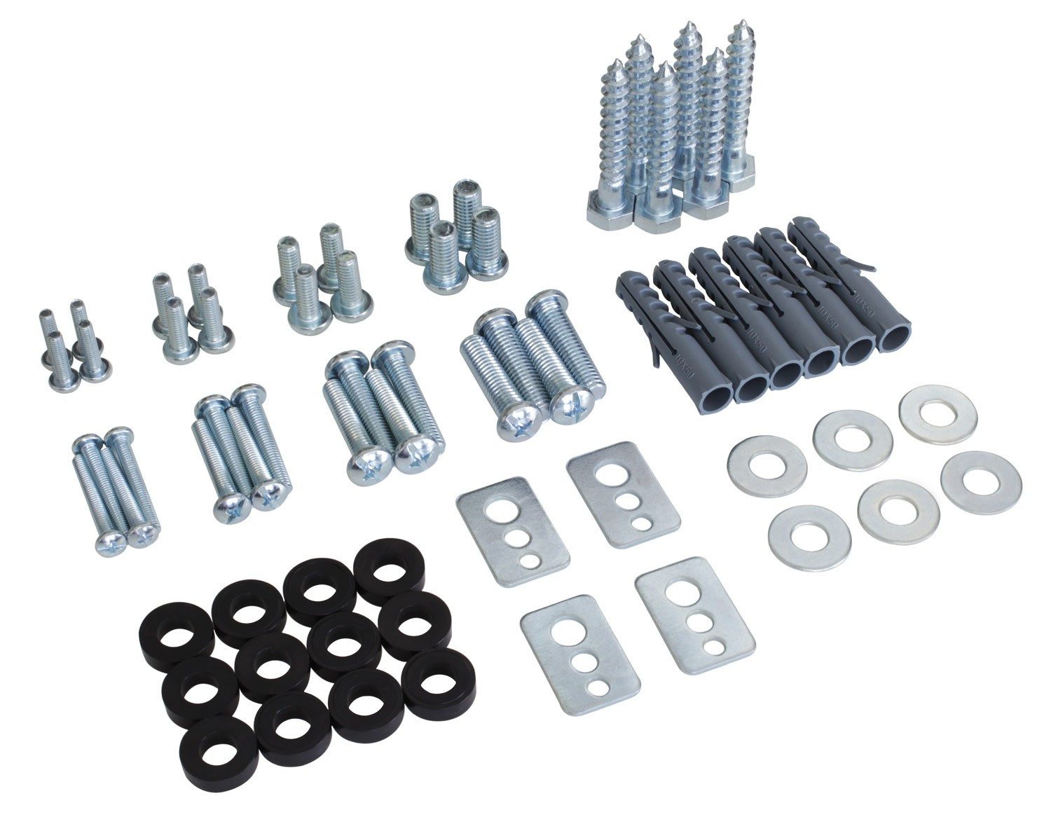 RICOO Halterungszubehör Schrauben-Set für TV Wandhalterung mit Schrauben & Wanddübel SPZ0200, (1-tlg., Schrauben M4, M8, M6, M5 & Wanddübel S10 für Massivbeton, Für TV Lautsprecher oder Monitor Wandmontage Wandhalter Fernseher)