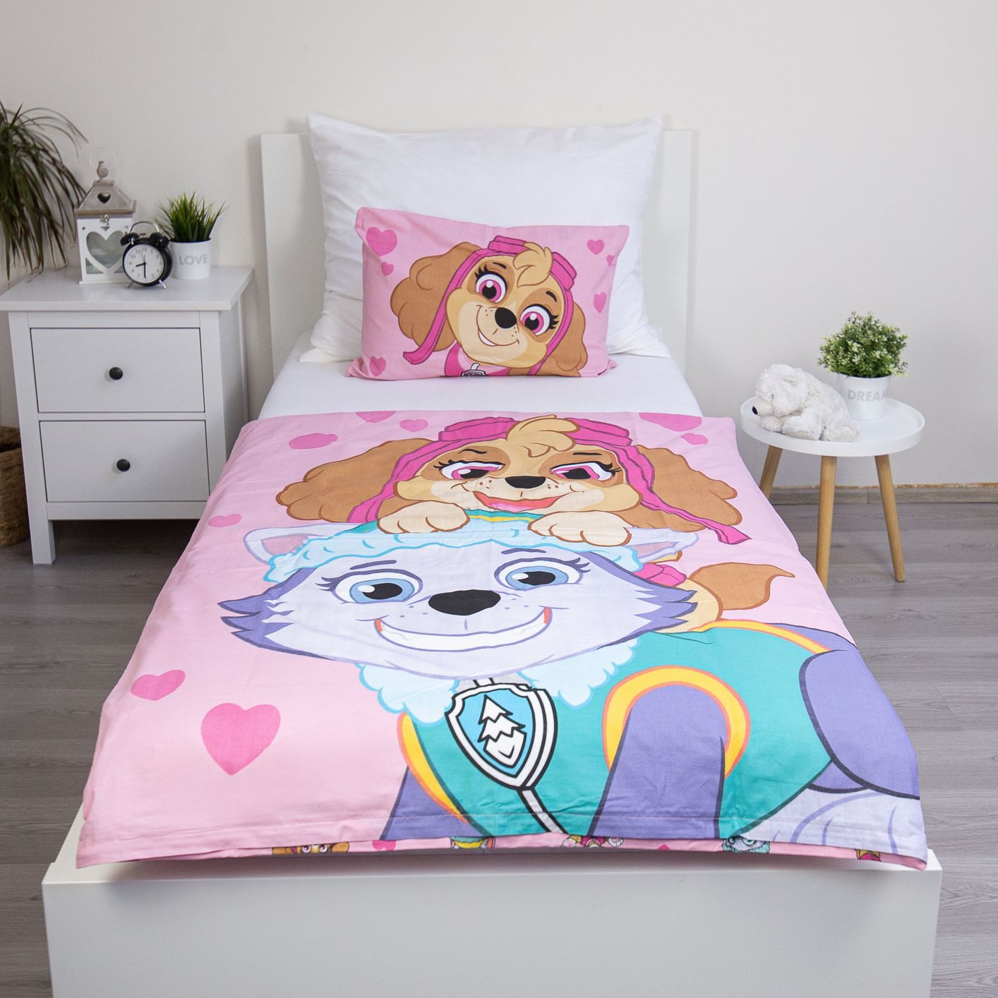 PAW PATROL Kinderbettwäsche Baby und Kinder Bettwäsche Set 100 × 135 cm + 40x60 cm, Baumwolle