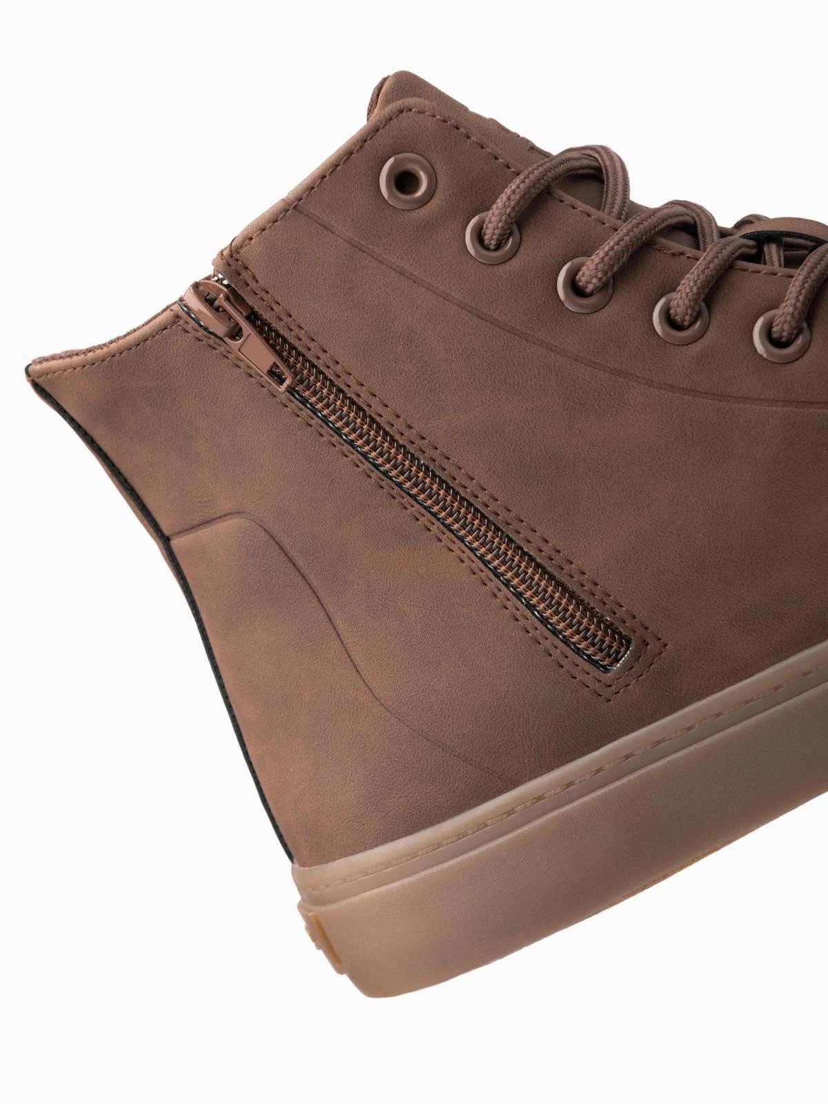 OMBRE Knöchelhohe Herren-Turnschuhe mit Gummisohle Schnürschuh – Bild 5 von 5