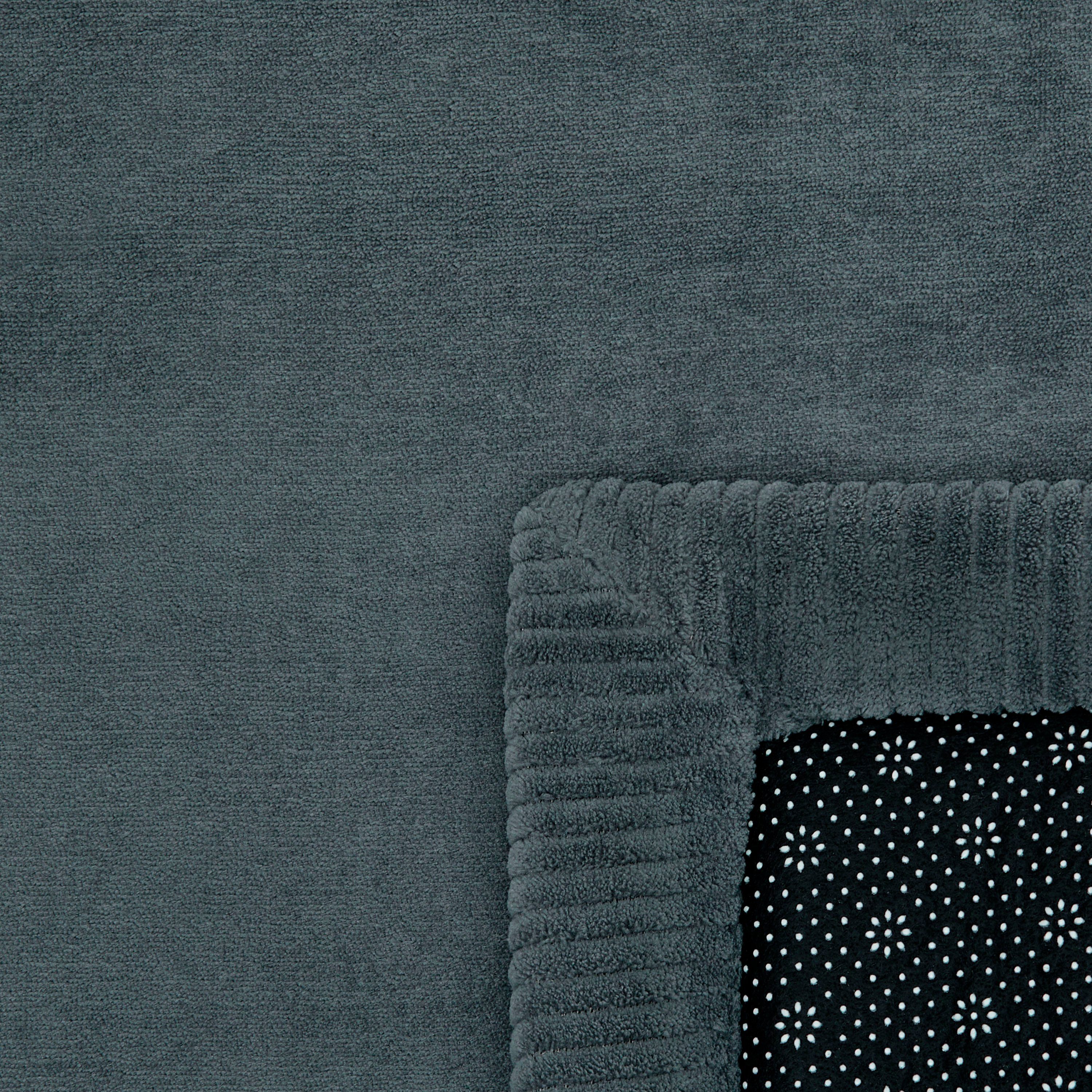Teppich Tatami 475, Höhe: mm, 24 rechteckig, schwarz Paco Uni-Farben, mit Foam, waschbar Kurzflor, Home, Memory