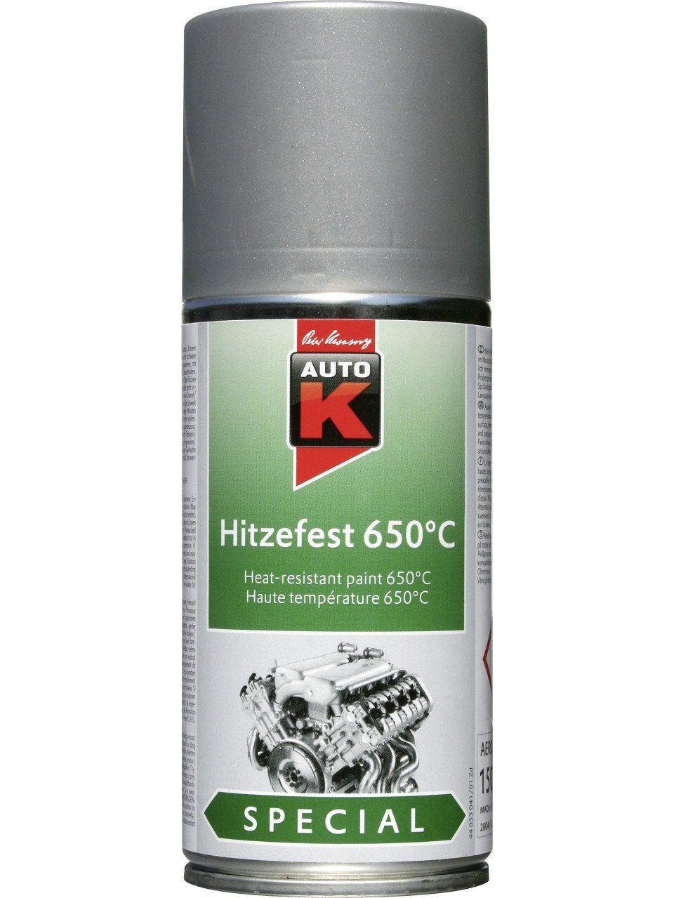 Auto-K Sprühlack Auto-K Hitzefest 650°C Special silber 150ml