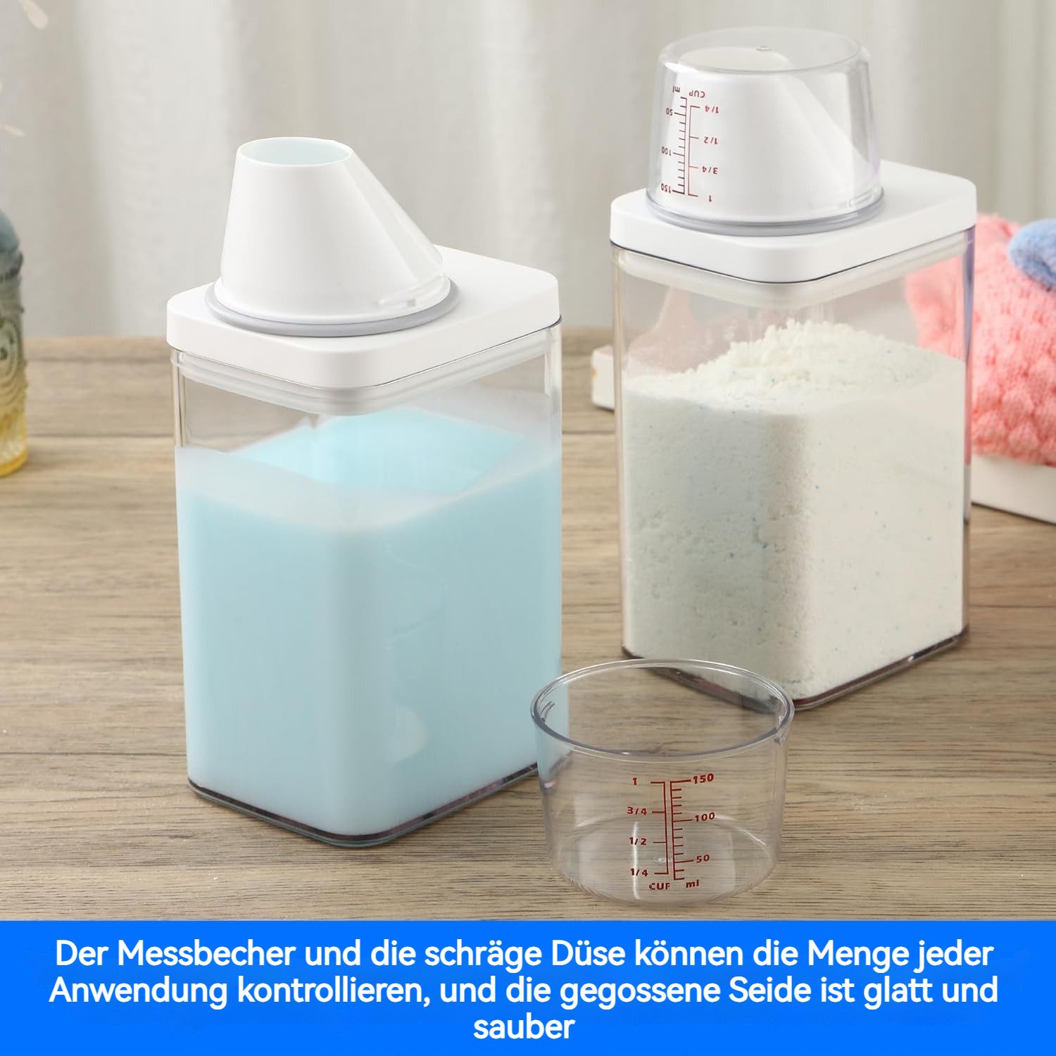 BlingBin Aufbewahrungsbox Waschmittelspender Waschmittel Aufbewahrung Wiede günstig online kaufen