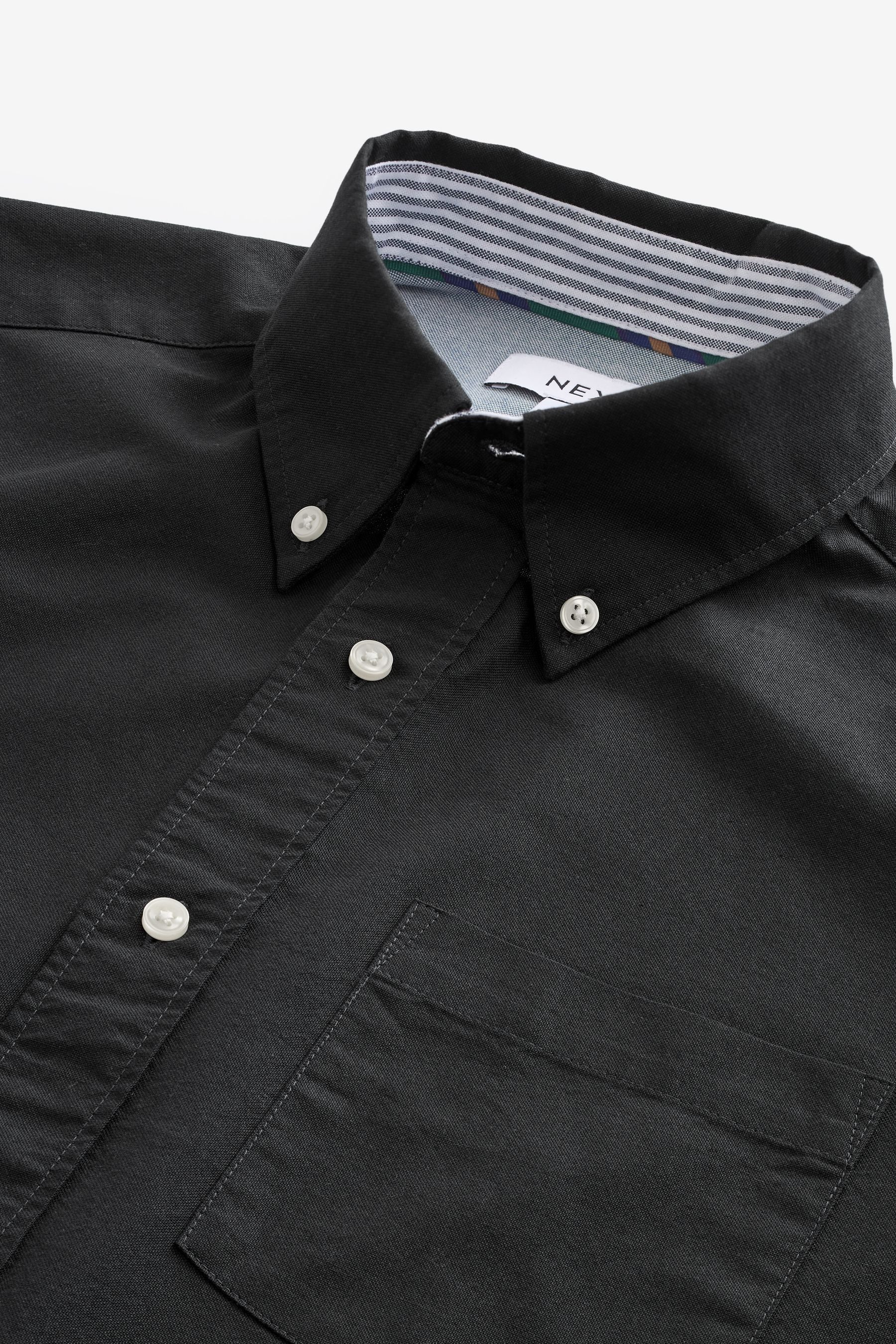 Next Kurzarmhemd Kurzärmeliges Oxford-Hemd (1-tlg)