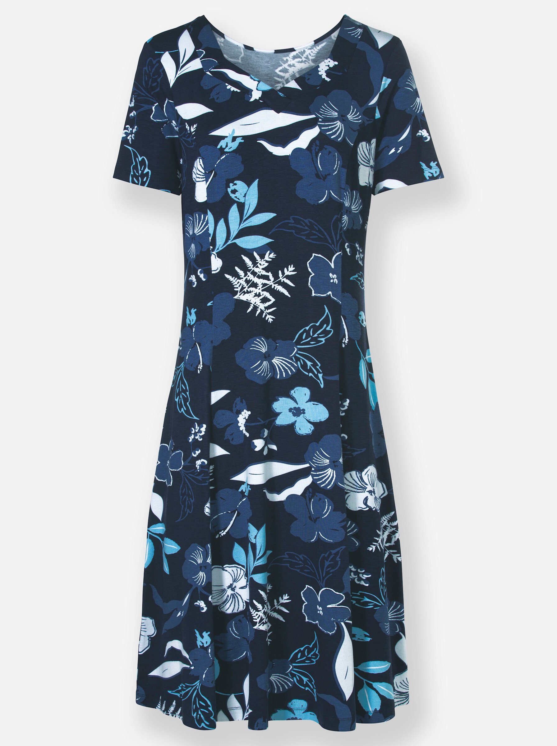 Jerseykleid Jersey-Kleid Kurzarm