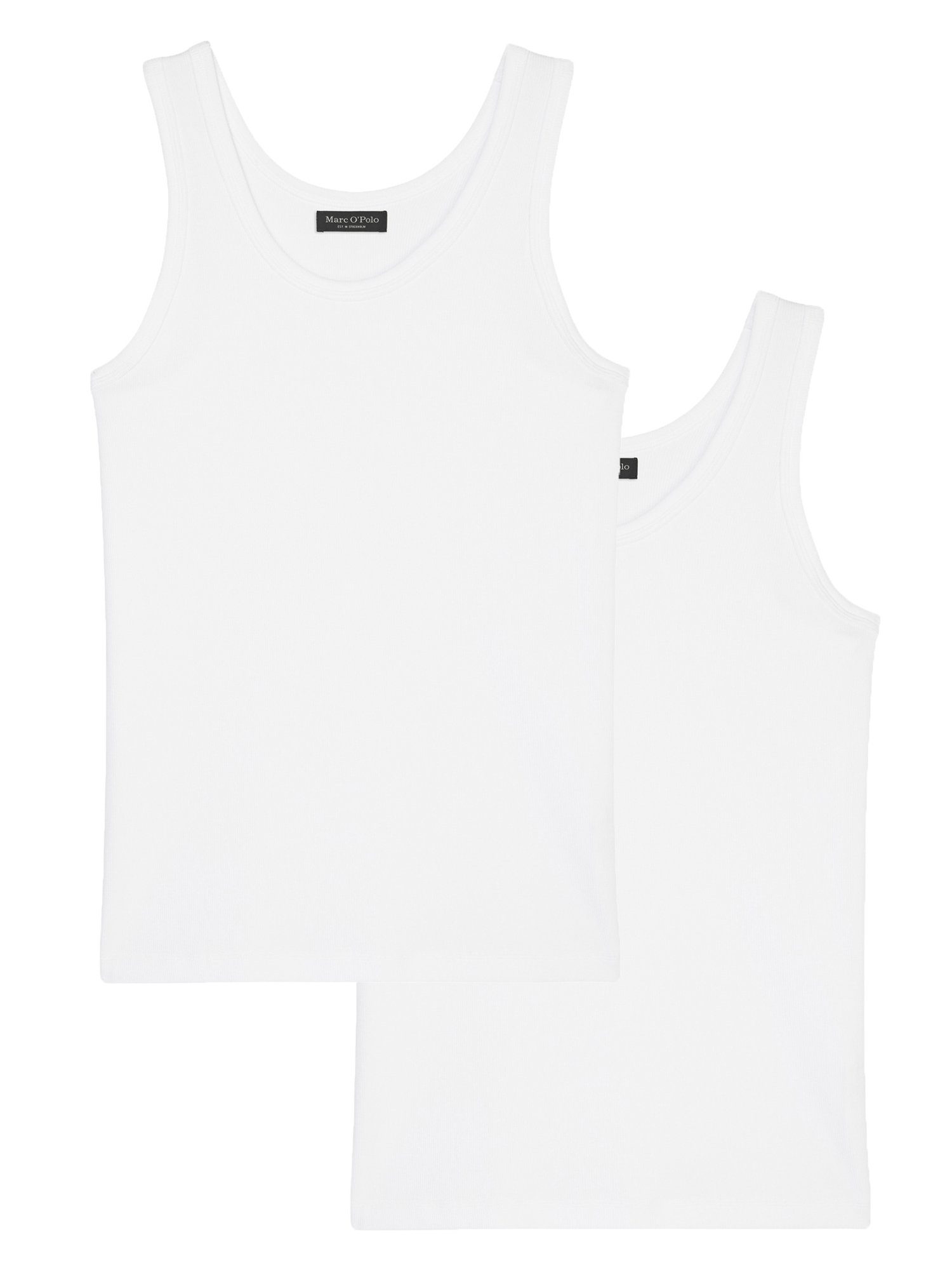 Marc O'Polo Tanktop Iconic Rib (2-tlg) Tank-top unterhemd unterzieh-shirt