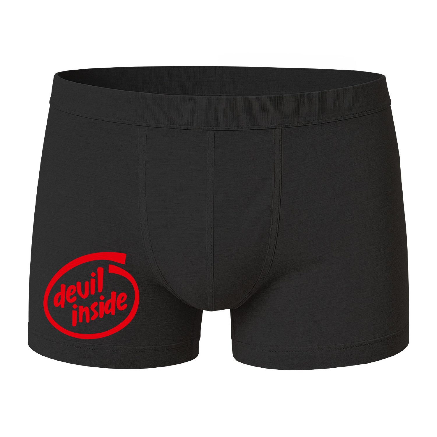 deinshirt Boxershorts Boxershorts Devil inside mit Motiv bedruckt