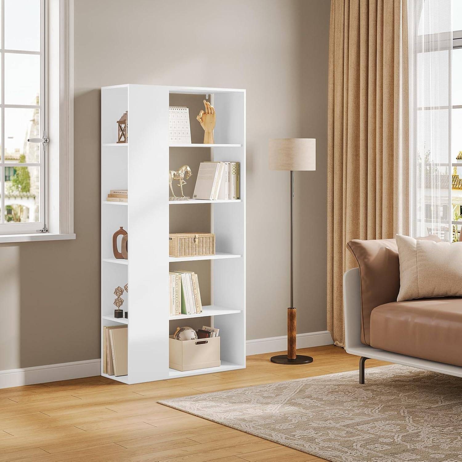 EUGAD Bücherregal, 1-tlg., mit 10 Fächern, Aufbewahrungsregal Büroregal günstig online kaufen