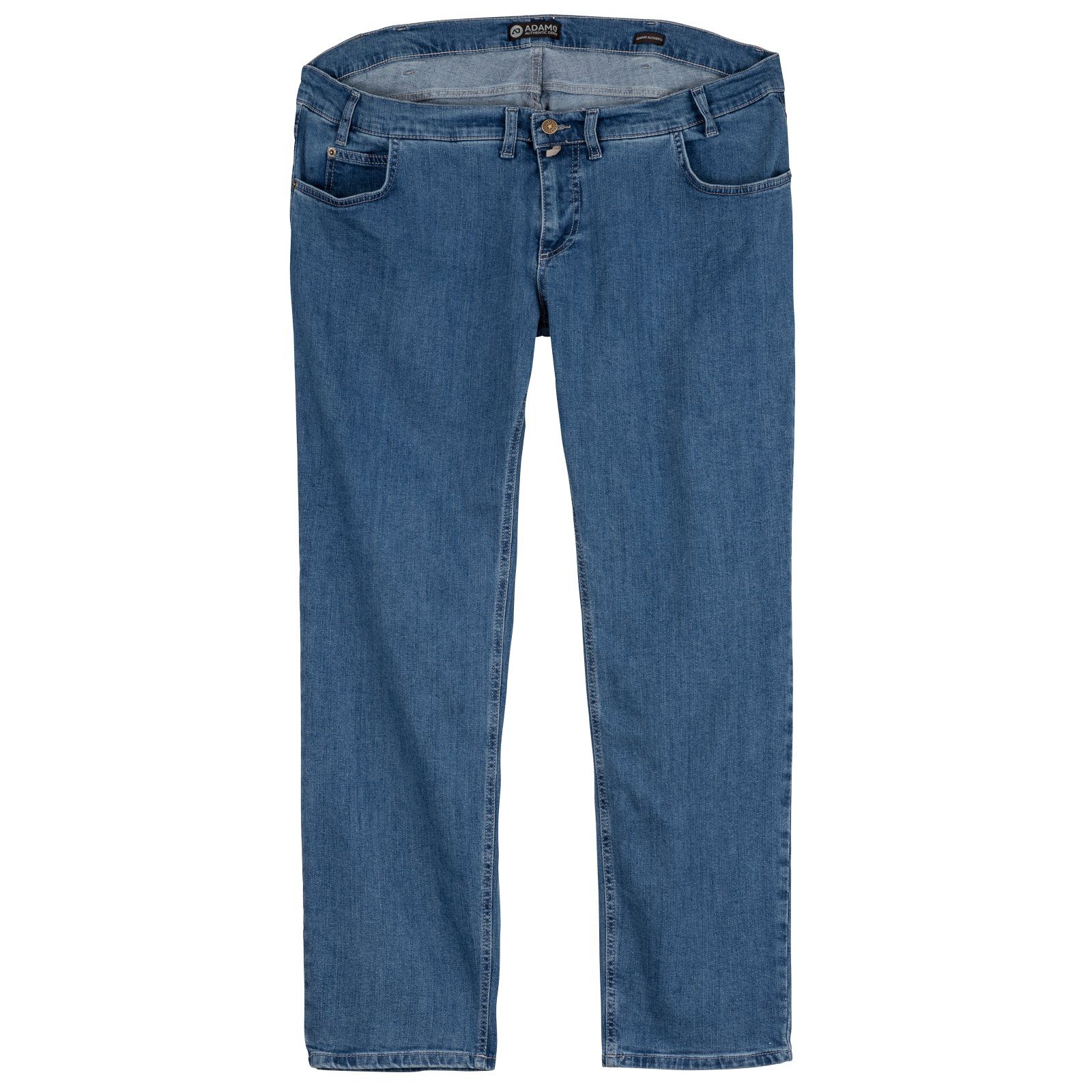 Bequeme Jeans Adamo XXL Jeans untersetzte Größe mittelblau Colorado