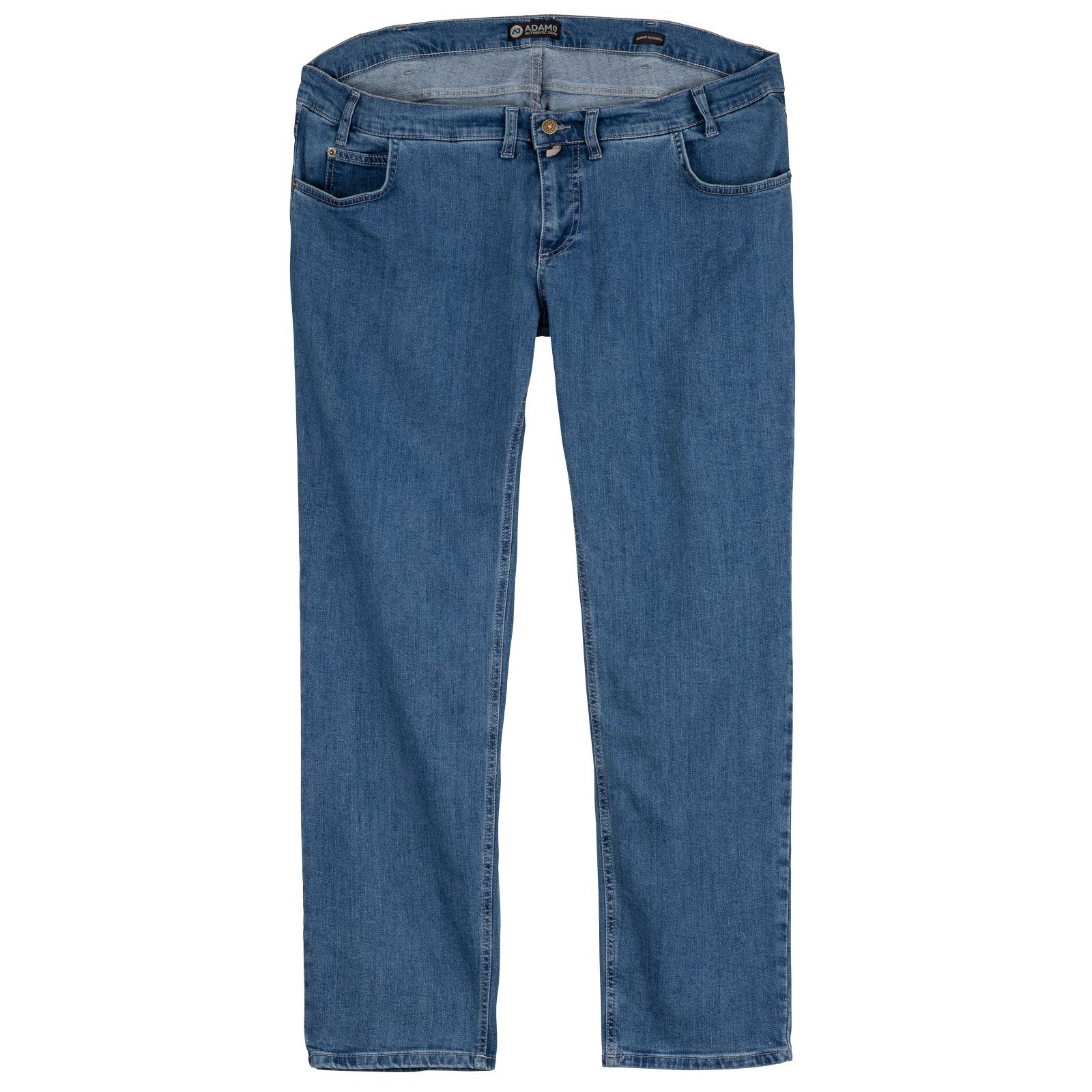 ADAMO Bequeme Jeans »Große Größen Herren Stretch-Jeans mittelblau Adamo  Colorado untersetzte Größen«