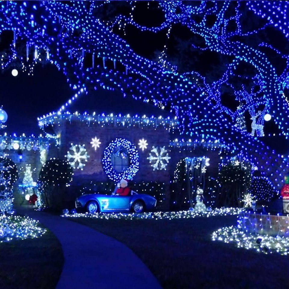 100-2000 LED Lichterkette Weihnacht Dekoration Weihnachtsbeleuchtung Außen Innen 
