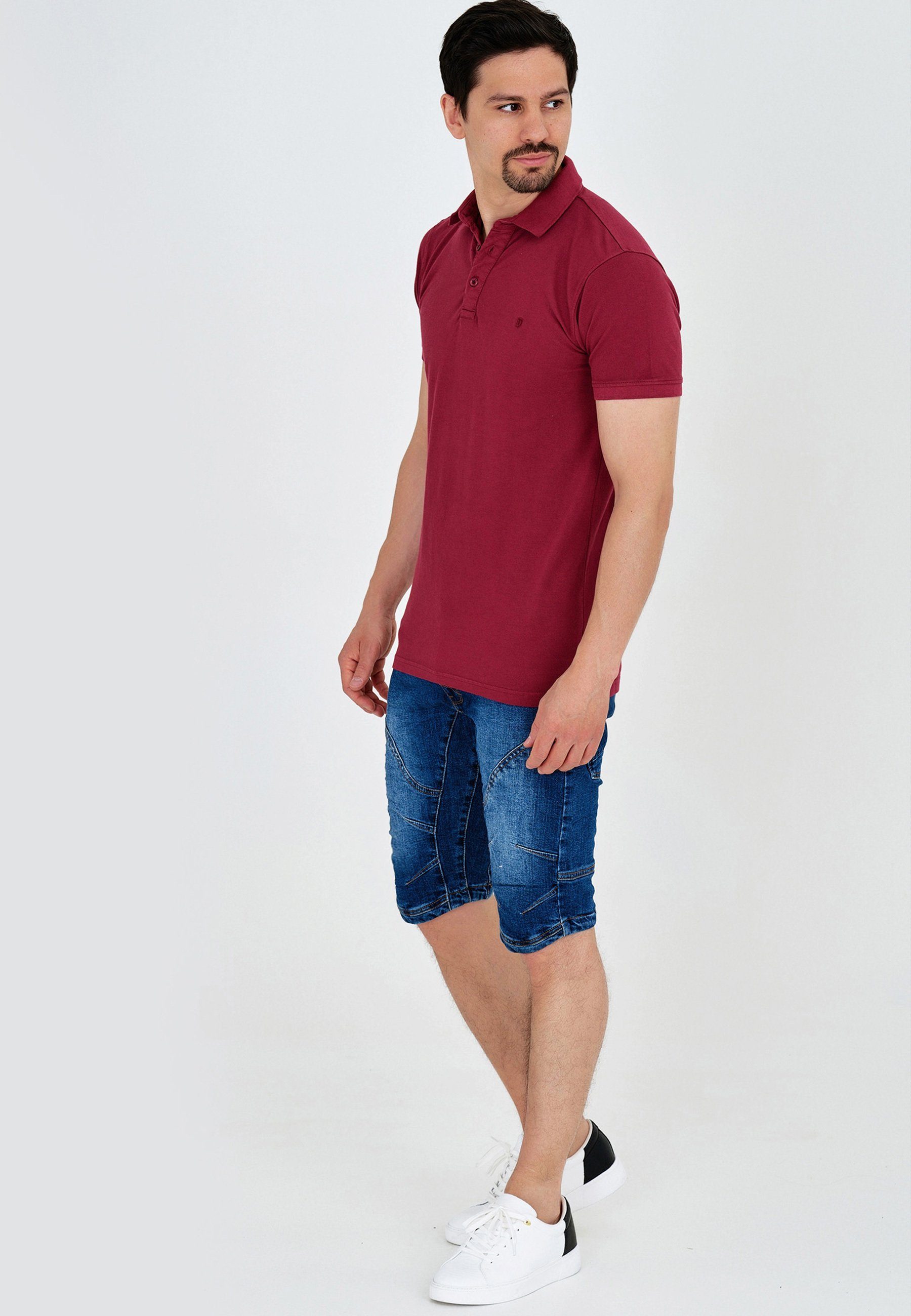 INDICODE Jeansshorts Herren Leon Jeans Shorts Herrenshorts Denimshorts mit 5 Taschen – Bild 4 von 5