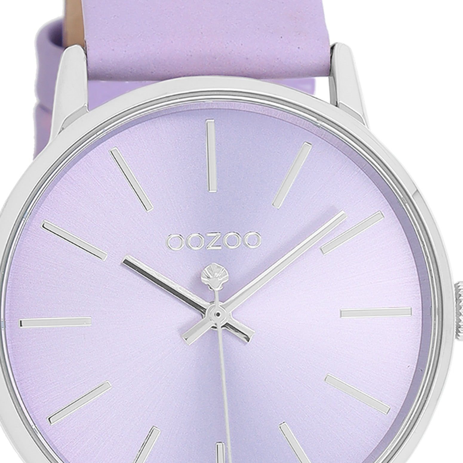 Armbanduhr Damenuhr Lederarmband, OOZOO Timepieces Fashion-Style Oozoo Analog, Damen 36mm) mittel rund, Quarzuhr (ca.