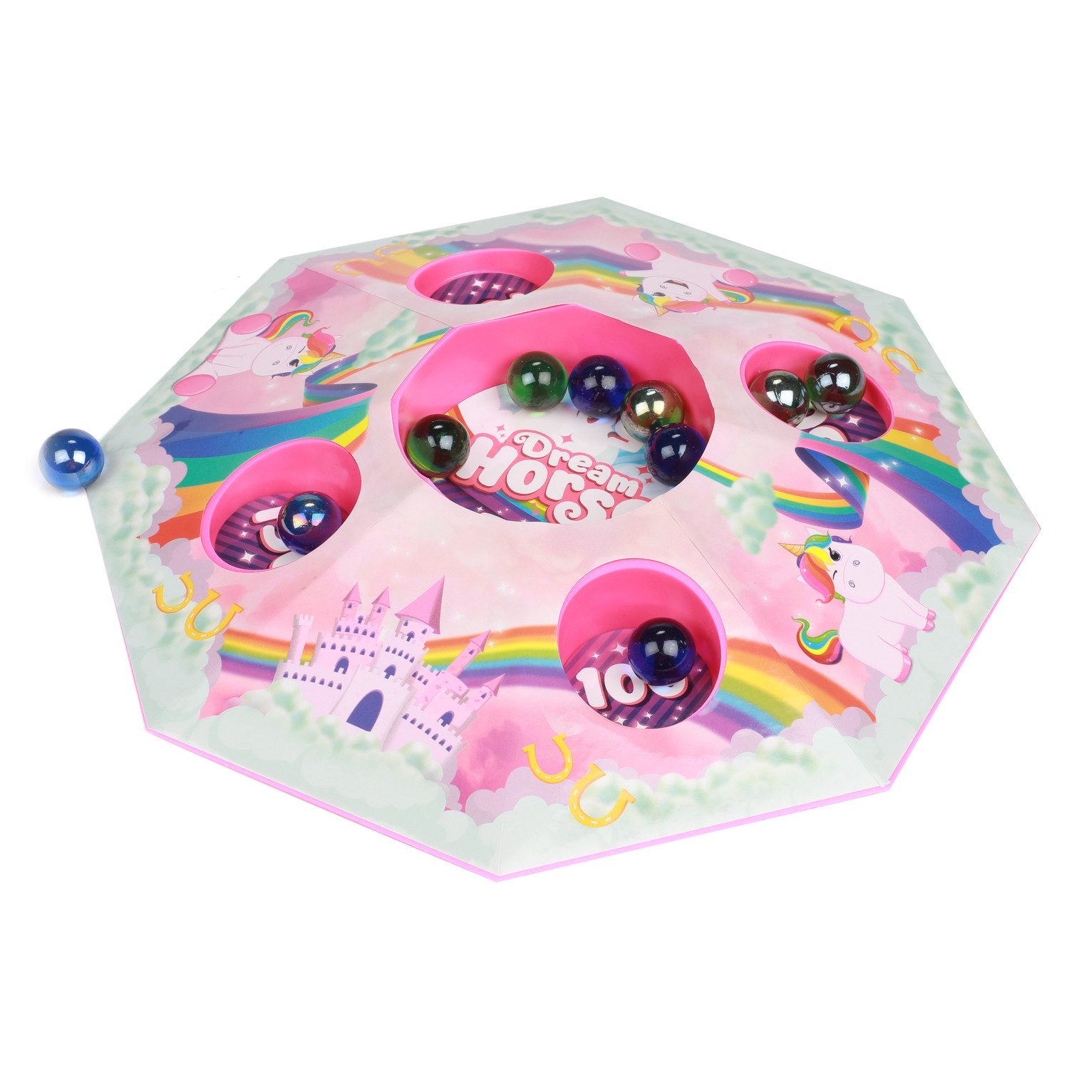 Spiel Einhorn Murmelspiel mit 10 Murmeln