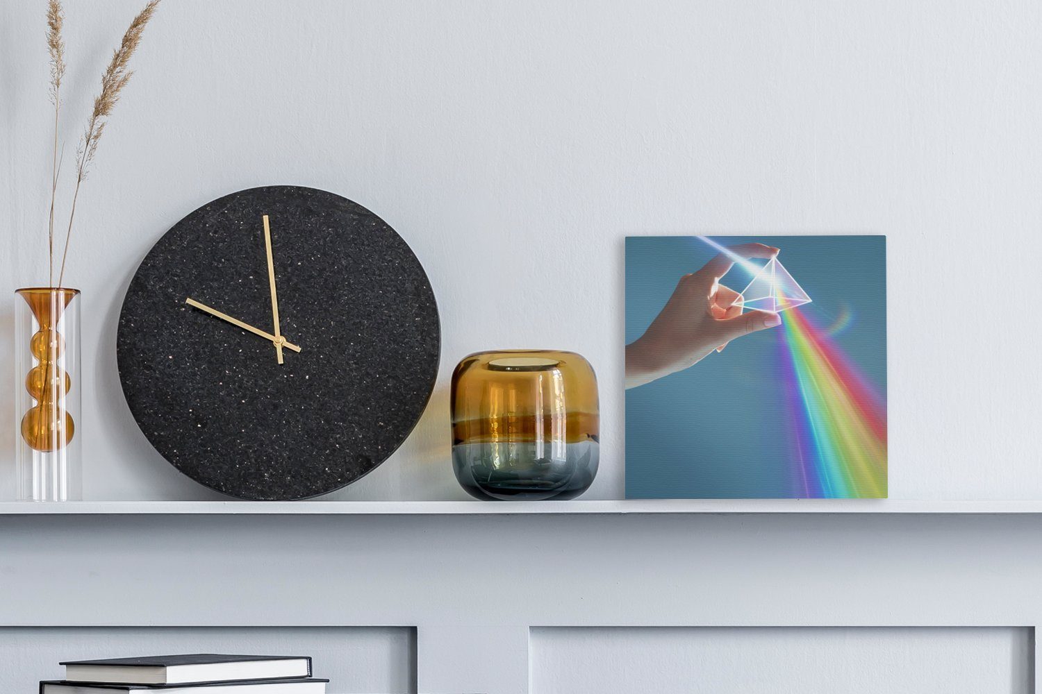 Leinwand Leinwandbild für OneMillionCanvasses® (1 erscheint Wohnzimmer St), Regenbogen Bilder Prisma, durch Schlafzimmer