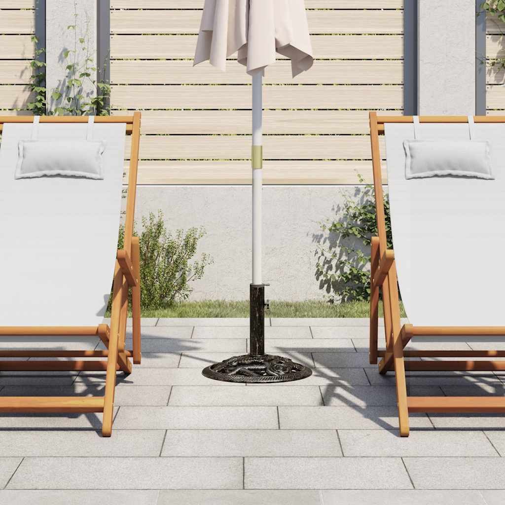 vidaXL Schirmhalter Sonnenschirmständer Schwarz Bronze 9 günstig online kaufen