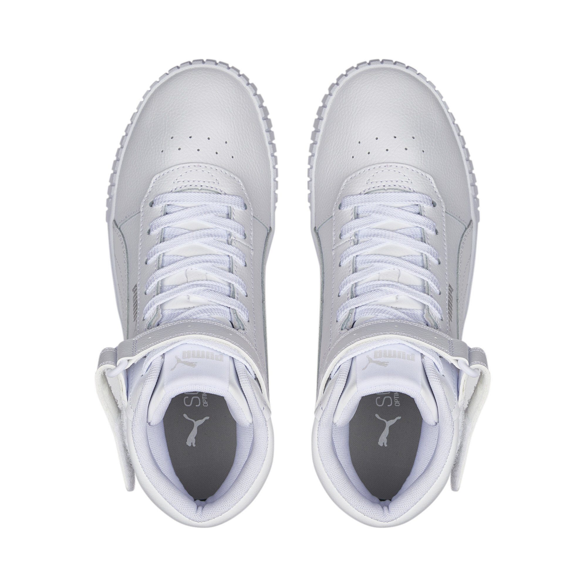 PUMA Carina 2.0 Mid Sneakers Gray Silver White Sneaker Damen