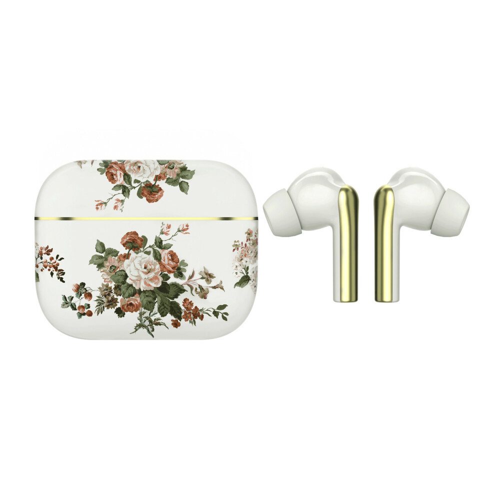 VQ Laura Ashley Kabellose Ohrhörer Bluetooth TWS 5.3 – Rosemore Weiß wireless In-Ear-Kopfhörer