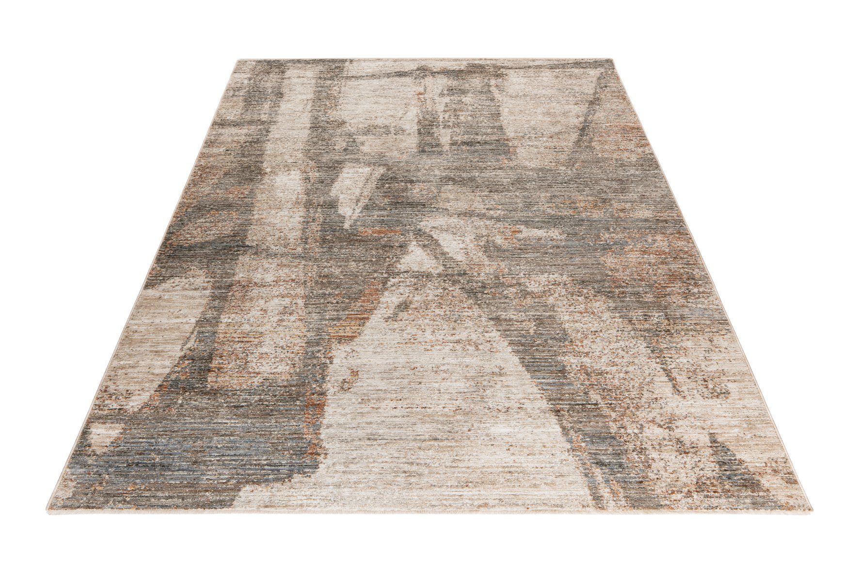 Obsession Teppich My Everest 423, rechteckig, Höhe: 7 mm, abstrakt gemustert, mit Fransen, Vintagedesign