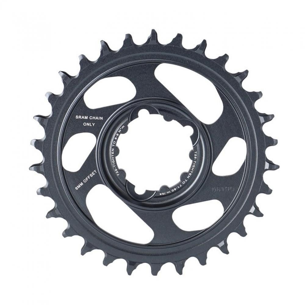 Kettenschaltung SRAM Kettenblatt X-Sync 2 SL Eagle 30T / 6 mm / lunargrau - 6 mm, grau