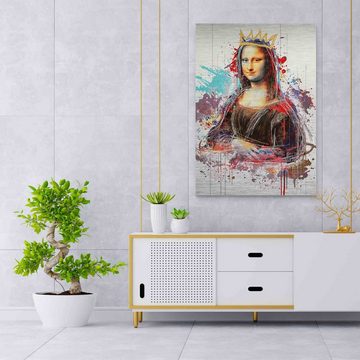 ArtMind XXL-Wandbild QUEEN MONA LISA, Premium Wandbilder als gerahmte Leinwand in verschiedenen Größen