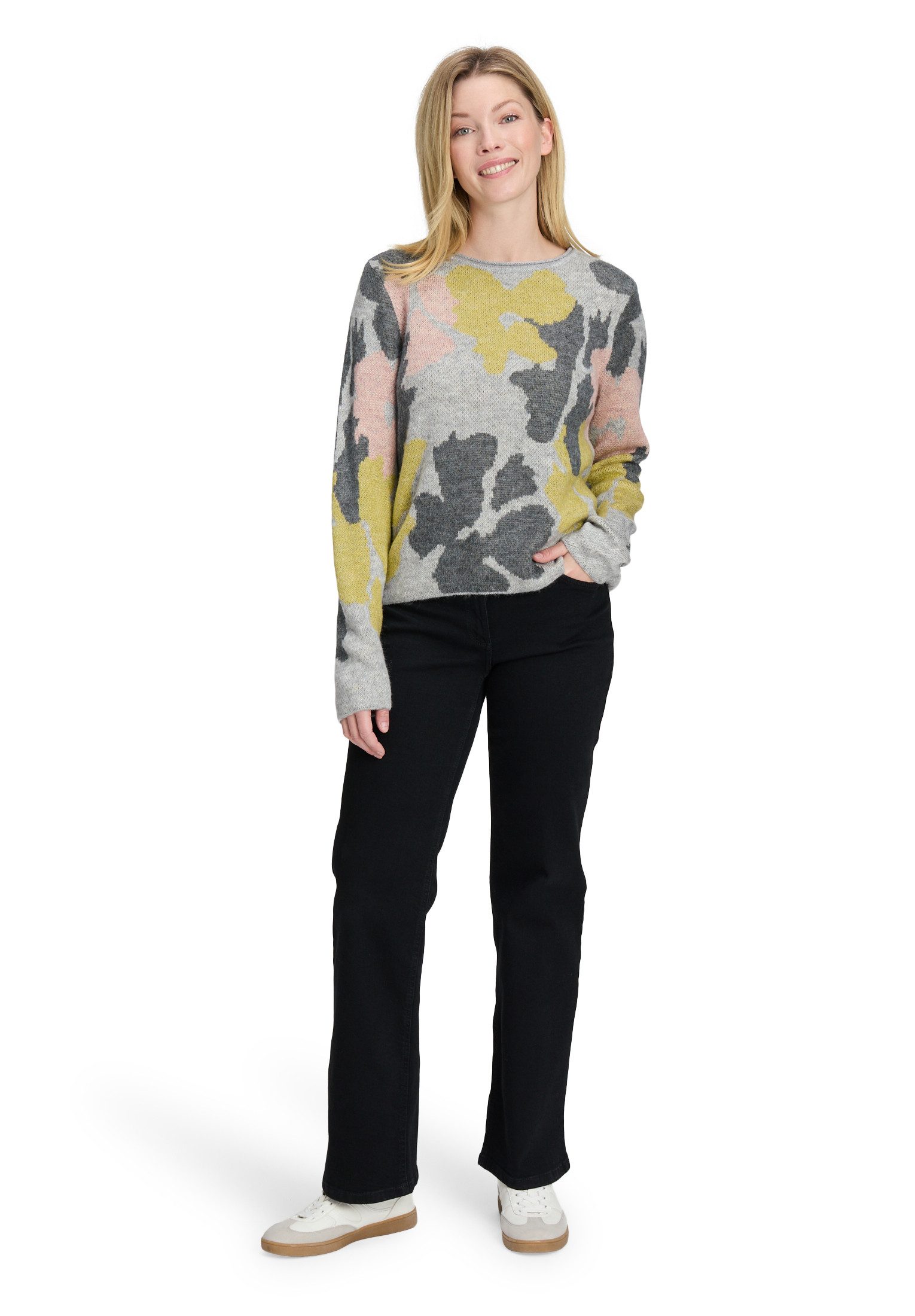 Betty Barclay Strickpullover Damen mit Jacquard (1-tlg)