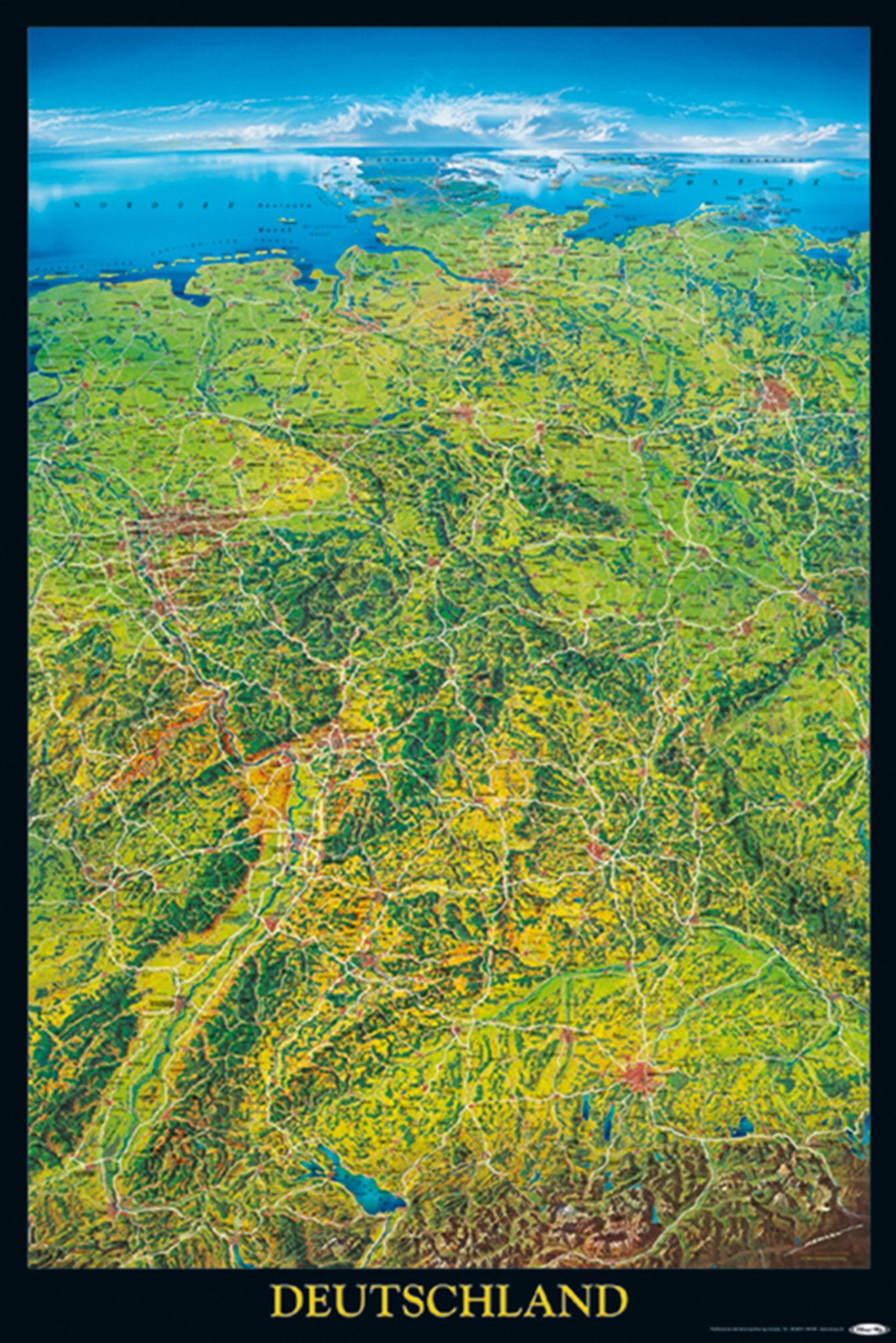 Close Up Poster Deutschland Poster 61 x 91,5 cm