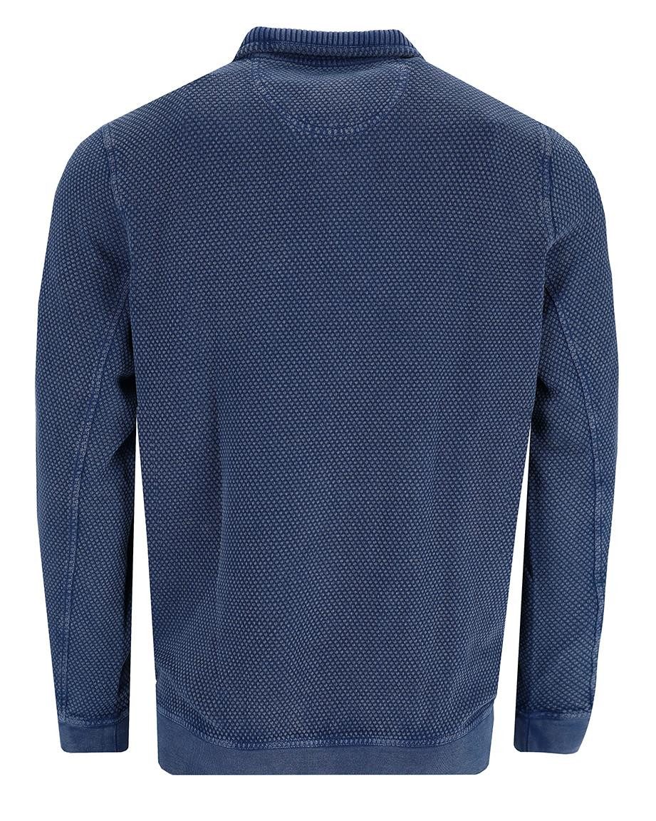 Hajo Sweatshirt Strukturiertes Washer-Sweatshirt in reiner Baumwolle günstig online kaufen