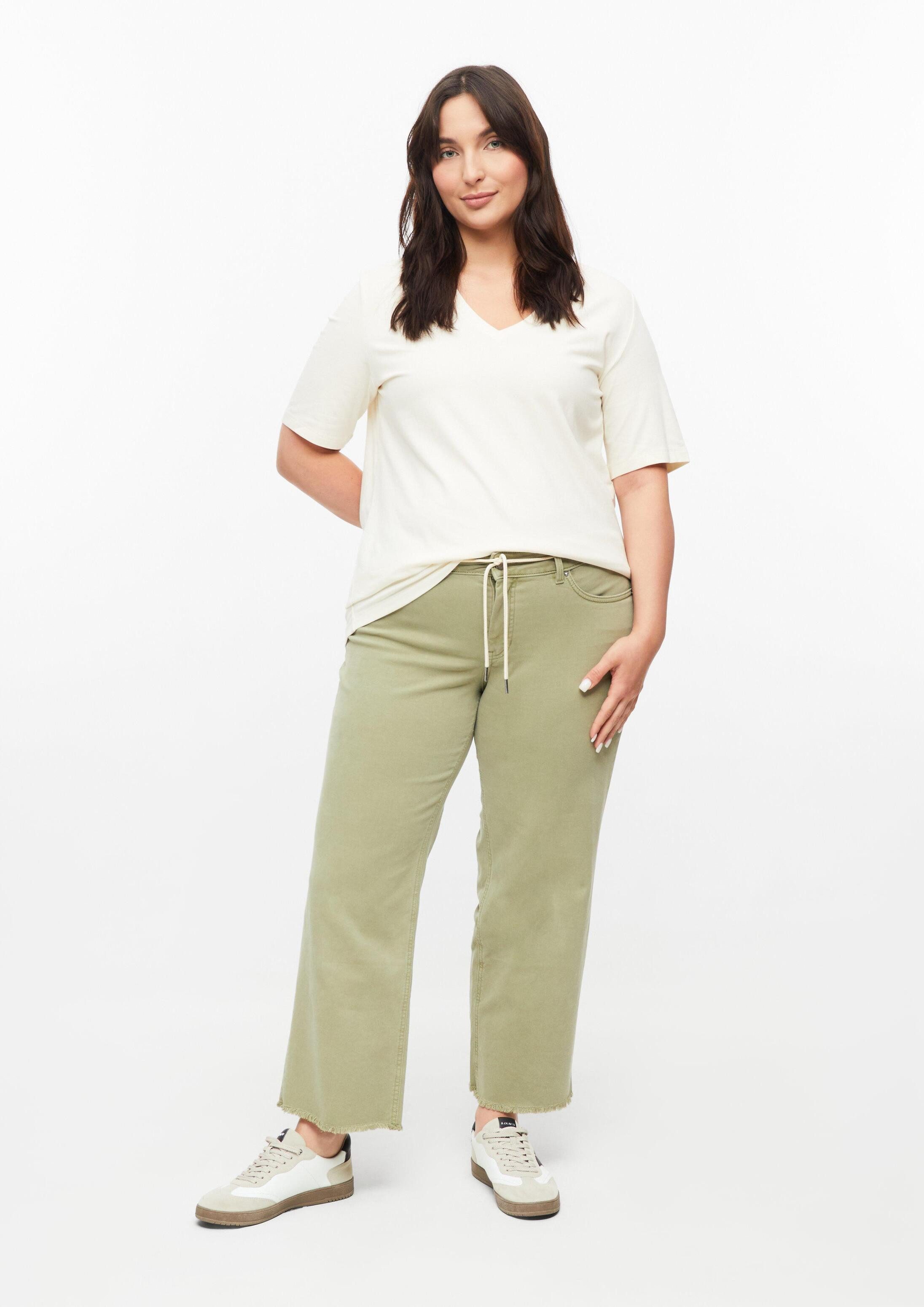 s.Oliver Regular-fit-Jeans Jeans-Hose Cropped Jeans / Mid Rise / Straight Fit