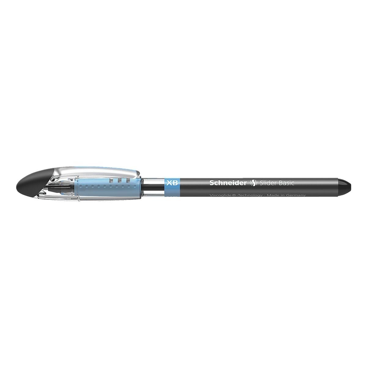 Schneider Kugelschreiber Slider XB 1512, mit Kappe, Strichbreite: 0,7 mm (XB) schwarz | Kugelschreiber