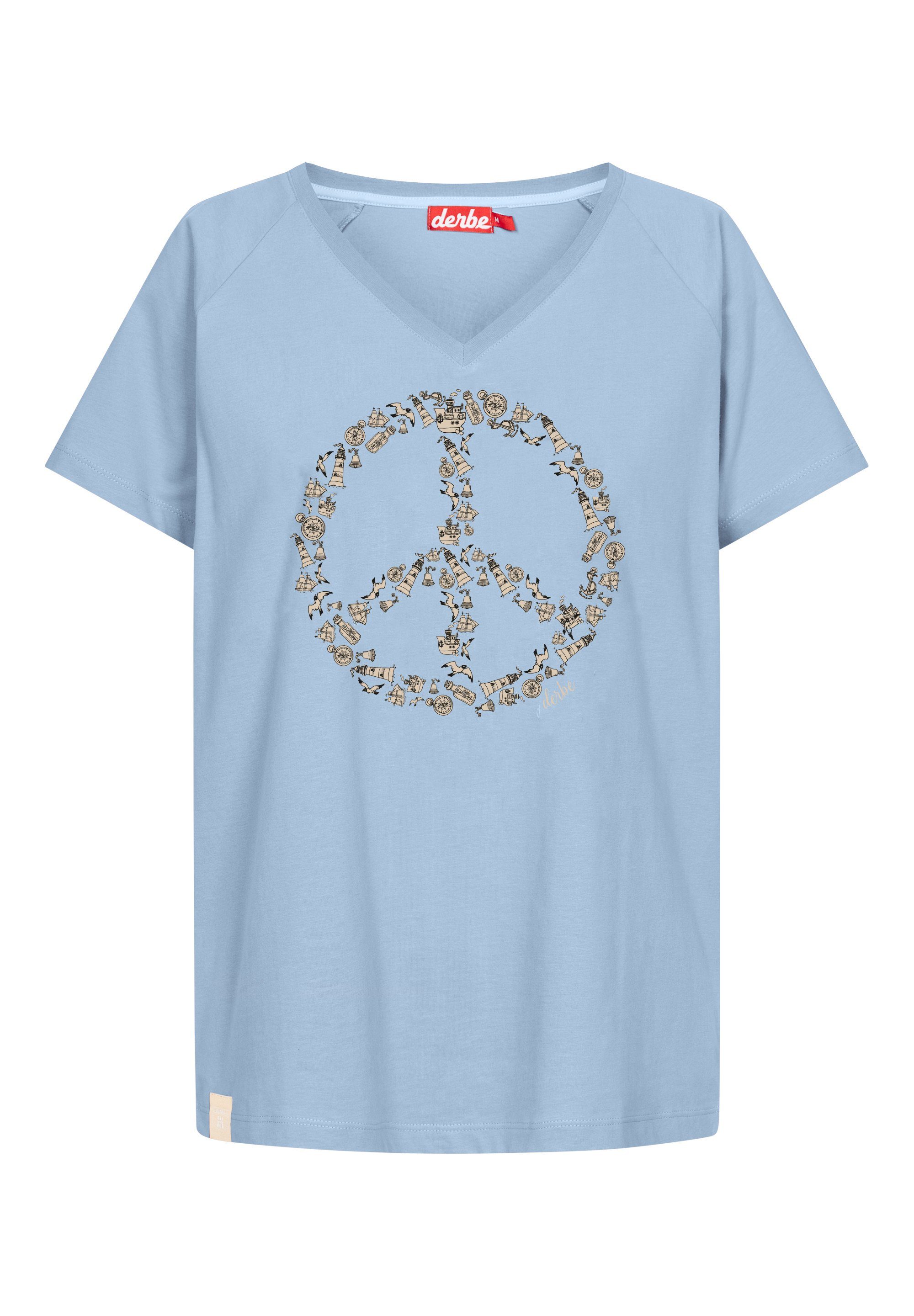 Print-Shirt PEACE Derbe