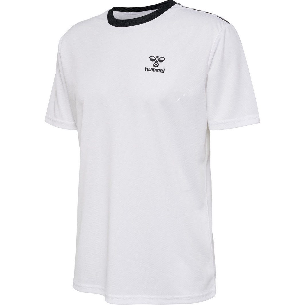 hummel T-Shirt hmlSTALTIC Poly Jersey (Mesh-Material) Kurzarm weiss Herren